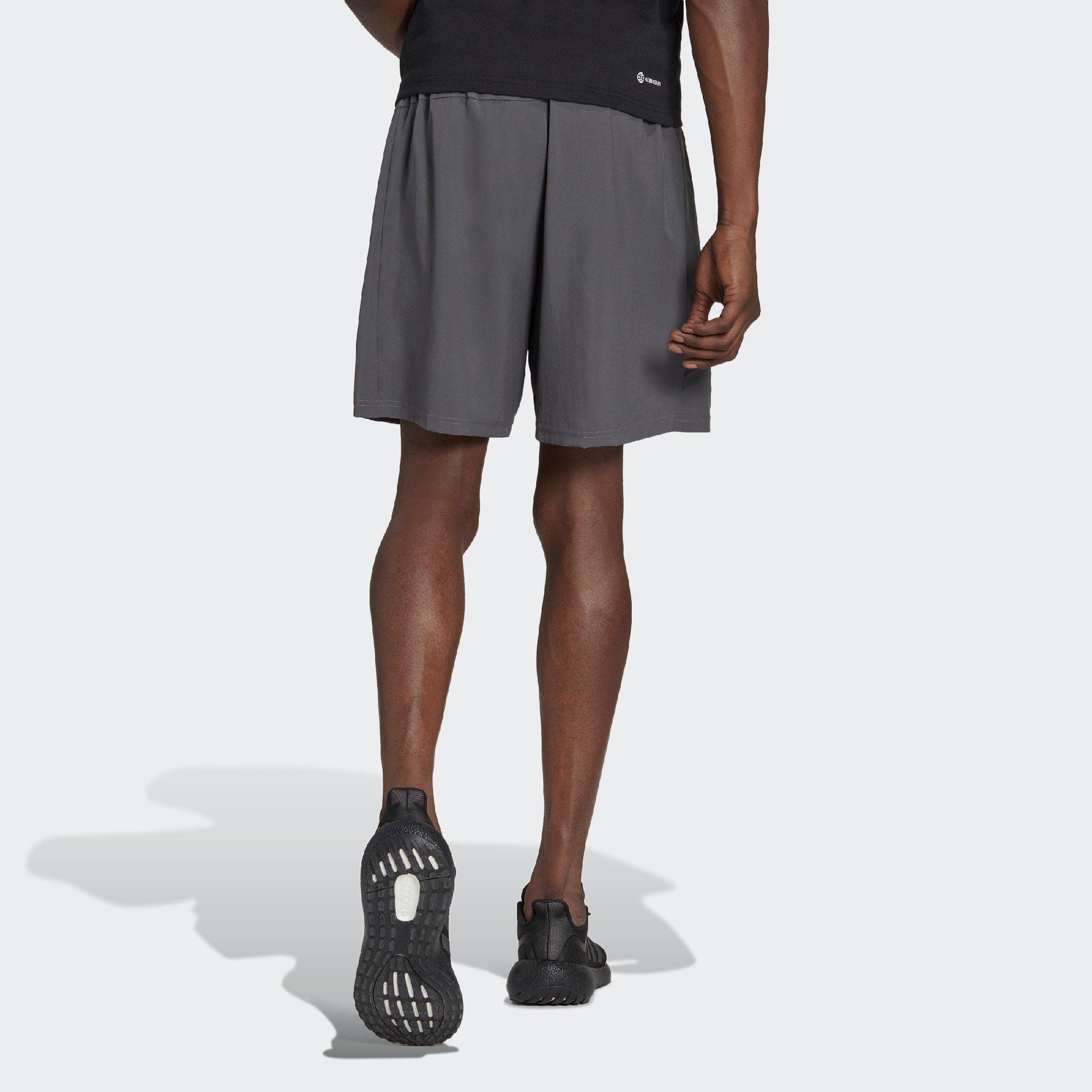 Grey Five/Black - adidas - Train Essentials Mens Woven Performance Shorts - 3