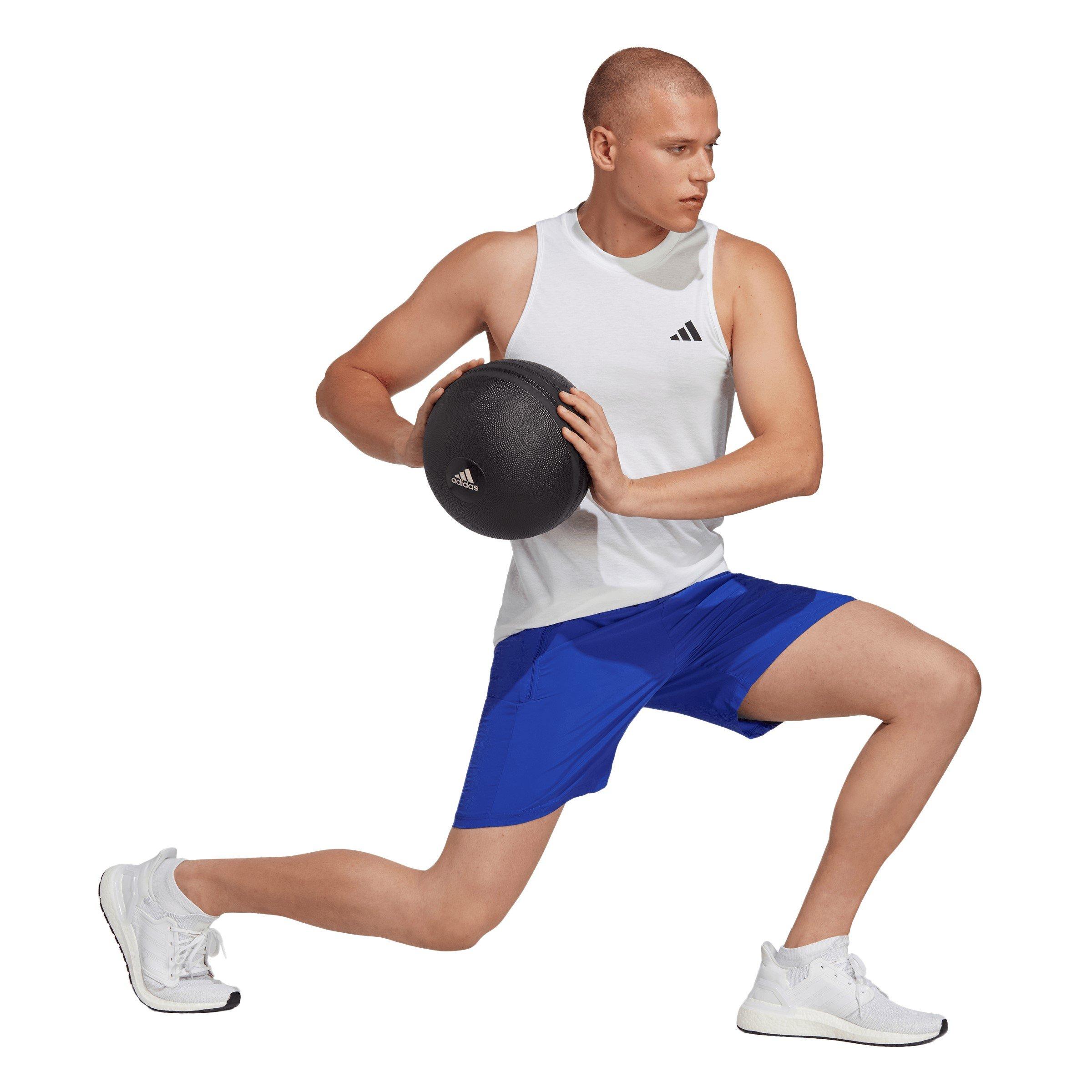 Lucid Blu/Black - adidas - Train Essentials Mens Woven Performance Shorts - 4