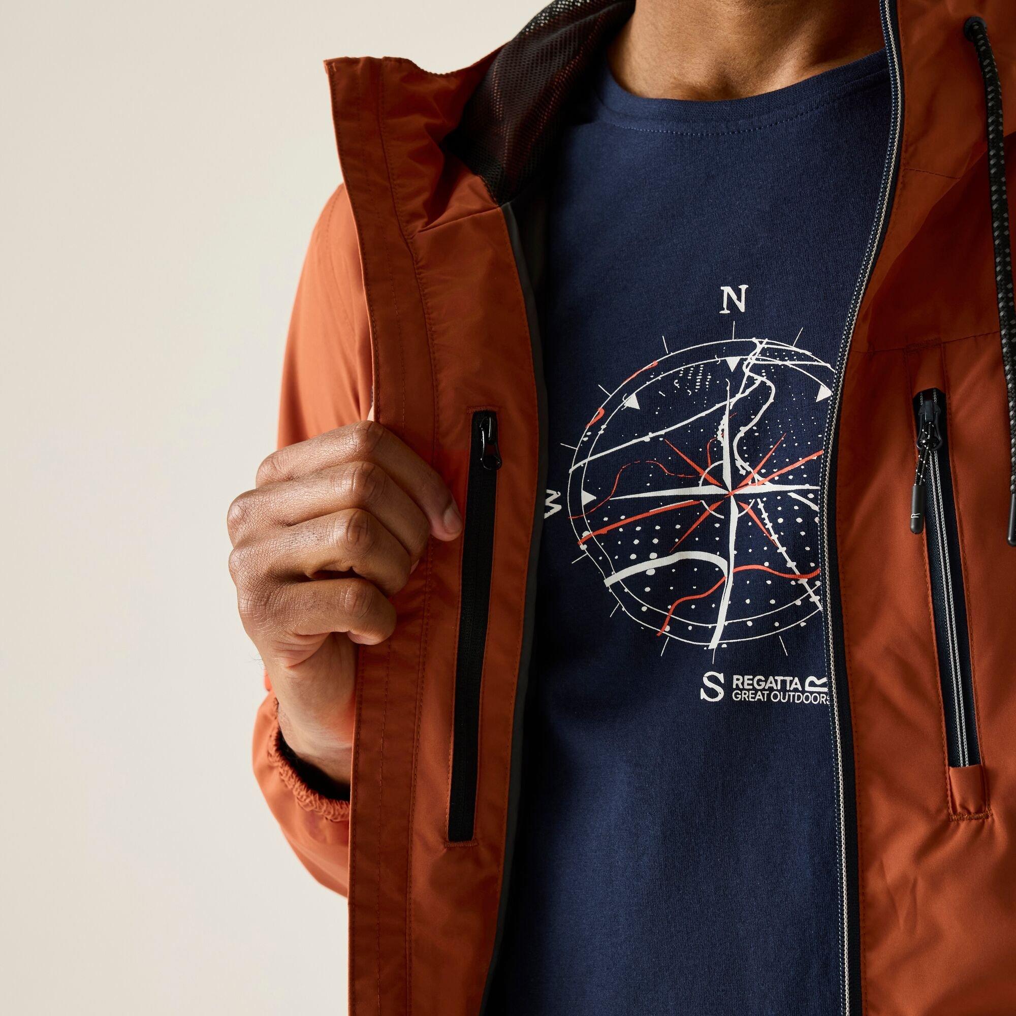 Brick(Black) - Regatta - Mens Shorebay Waterproof Isotex Jacket - 6