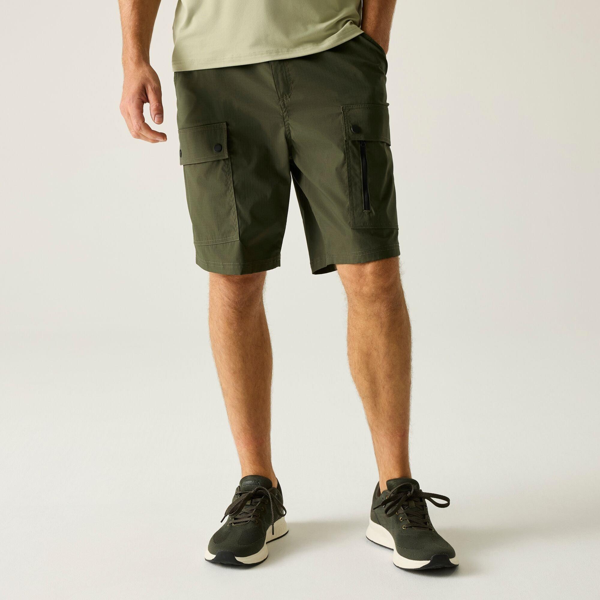 Dark Khaki - Regatta - Mens Arlery Isoflex Stretch Shorts - 1