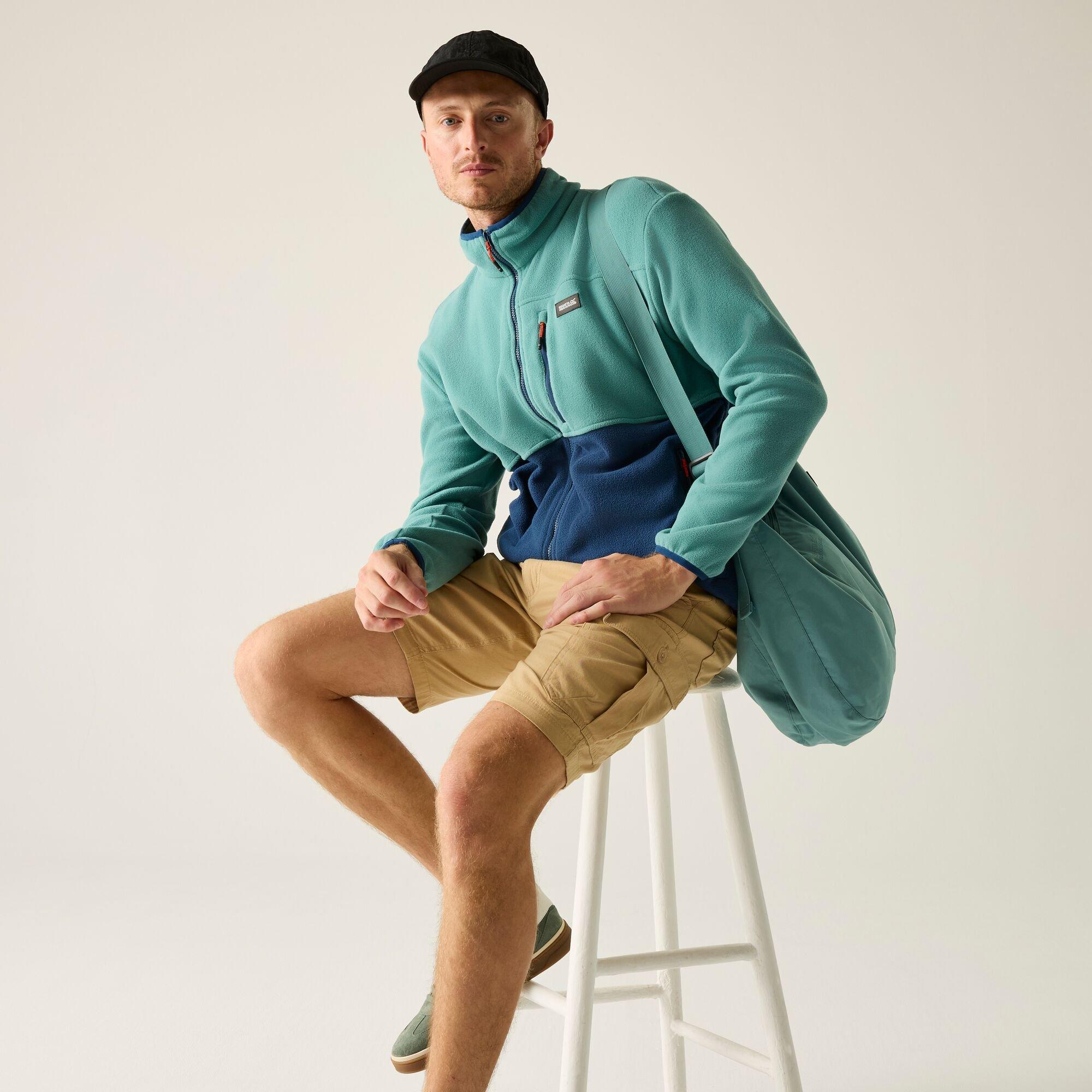 Mens Frankie Colour Block Fleece