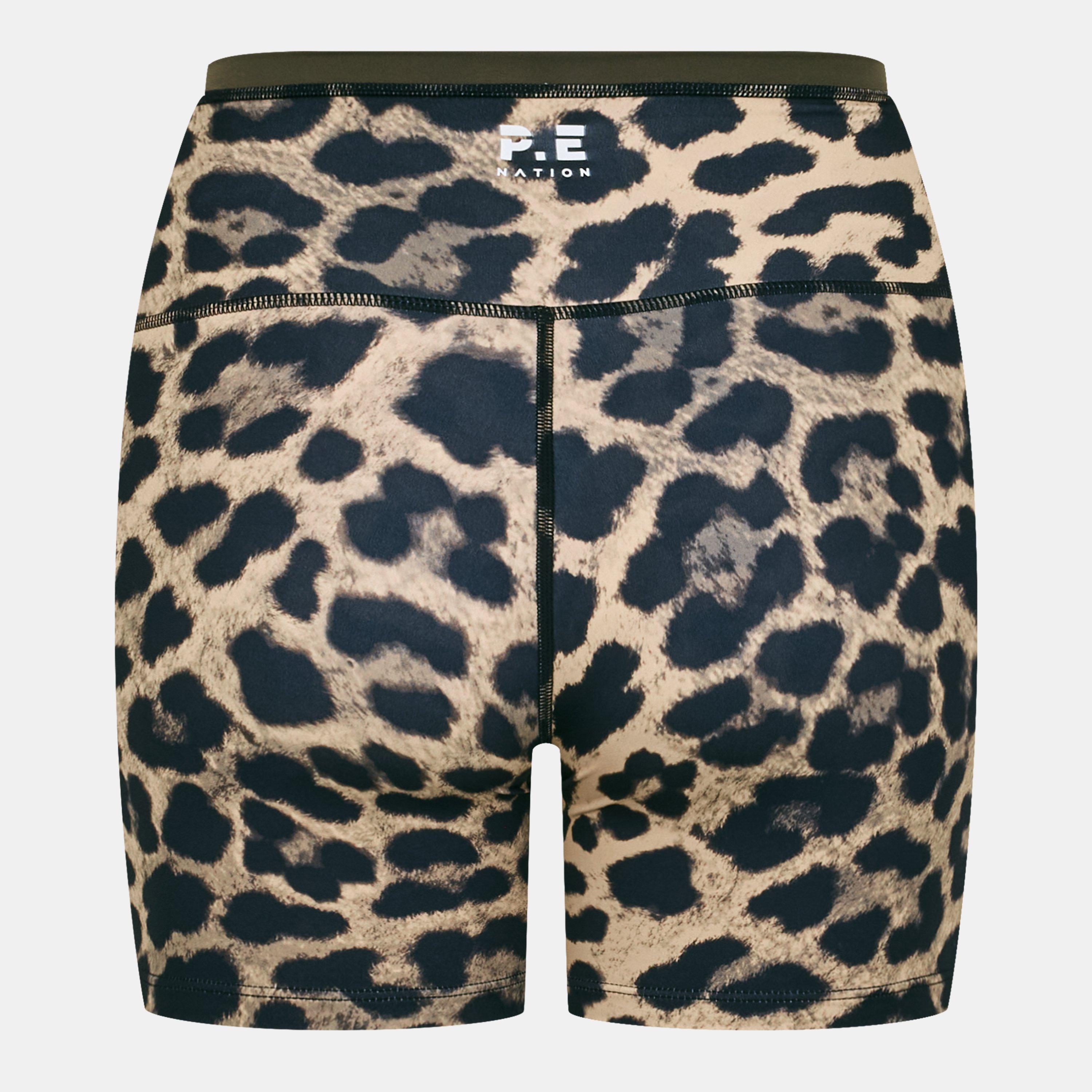 Leo Print - PE Nation - Women's Stellar Performance Gym Shorts - 2
