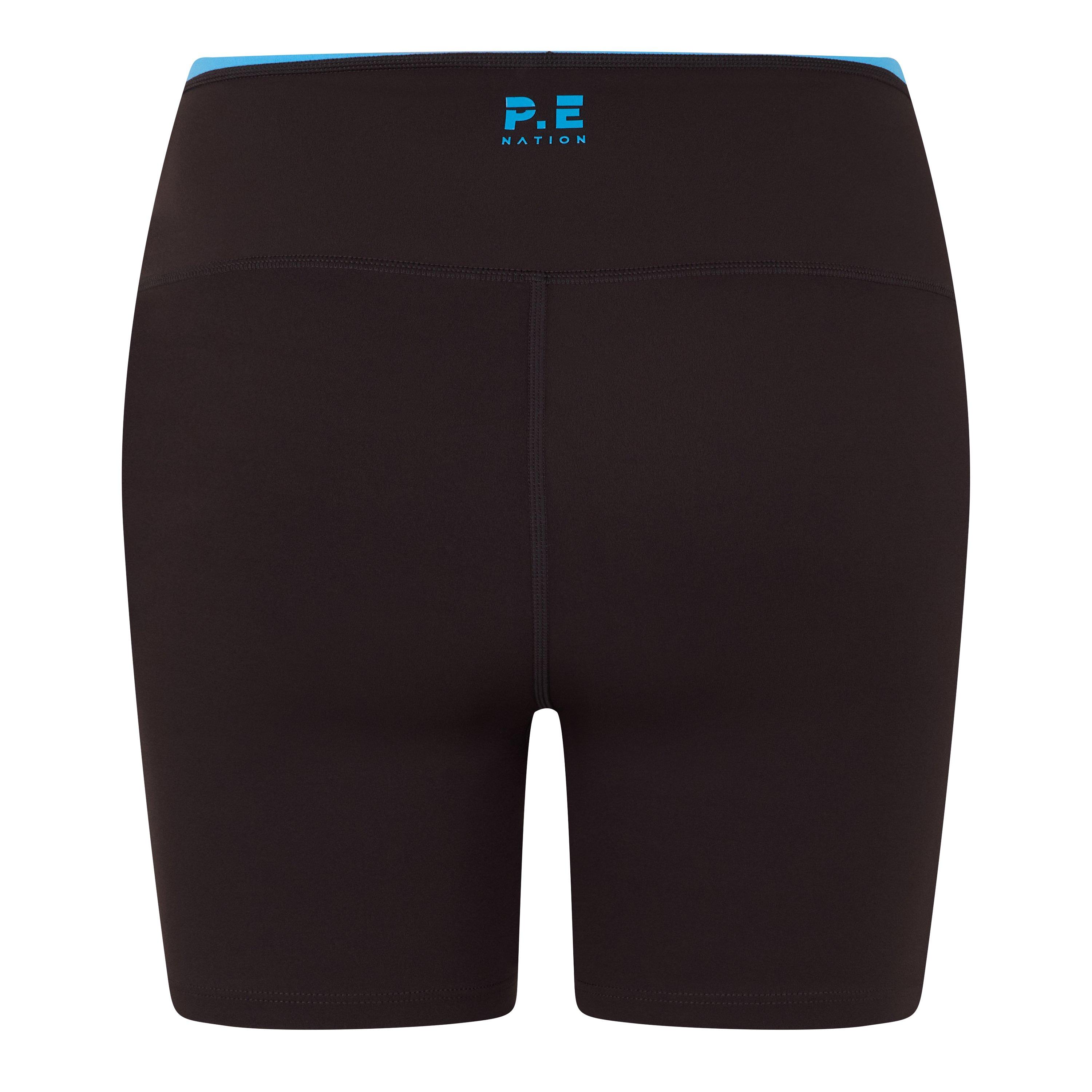 Coffee/Blue - PE Nation - Women's Stellar Performance Gym Shorts - 2
