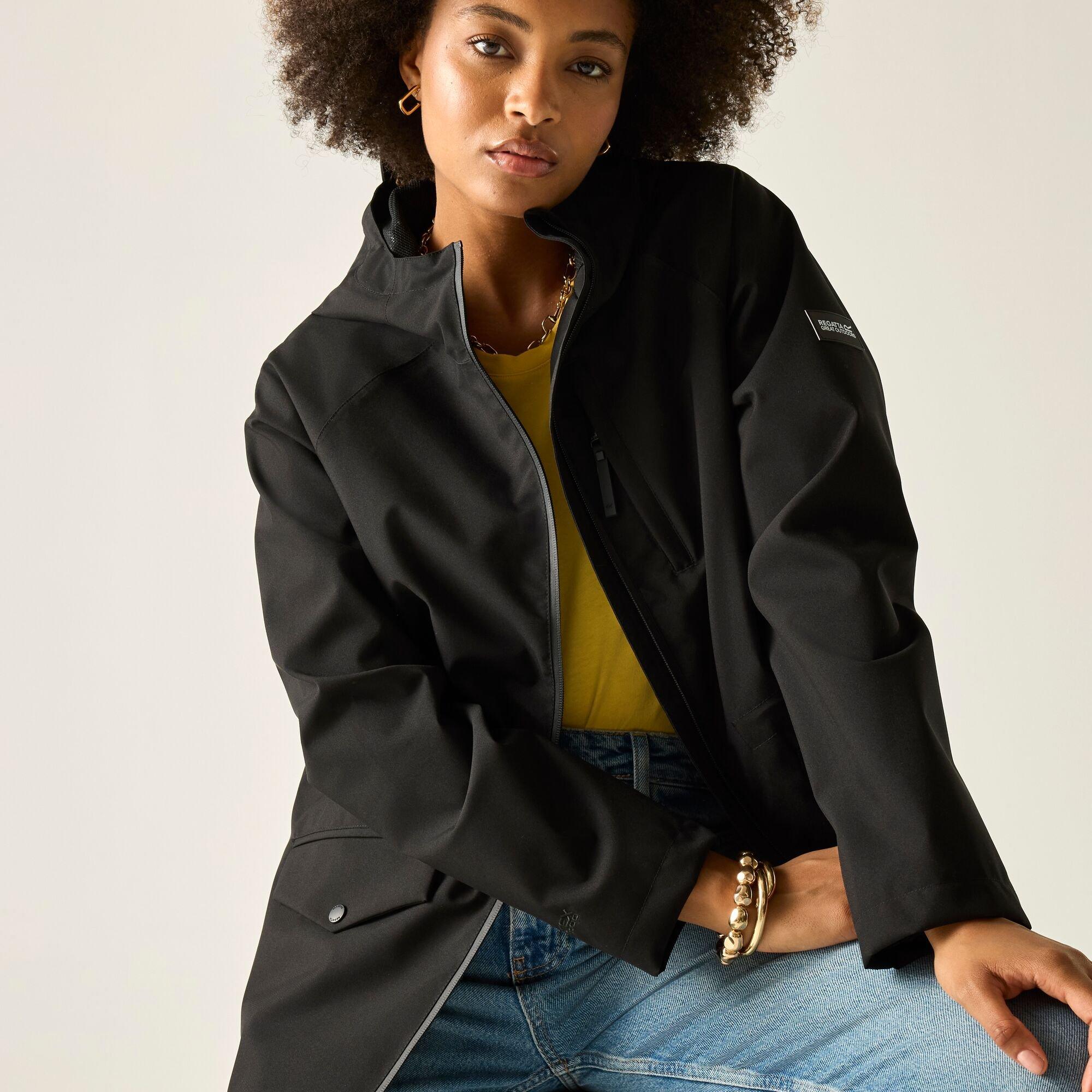 Black - Regatta - Womens Levita Waterproof Isotex Jacket - 5