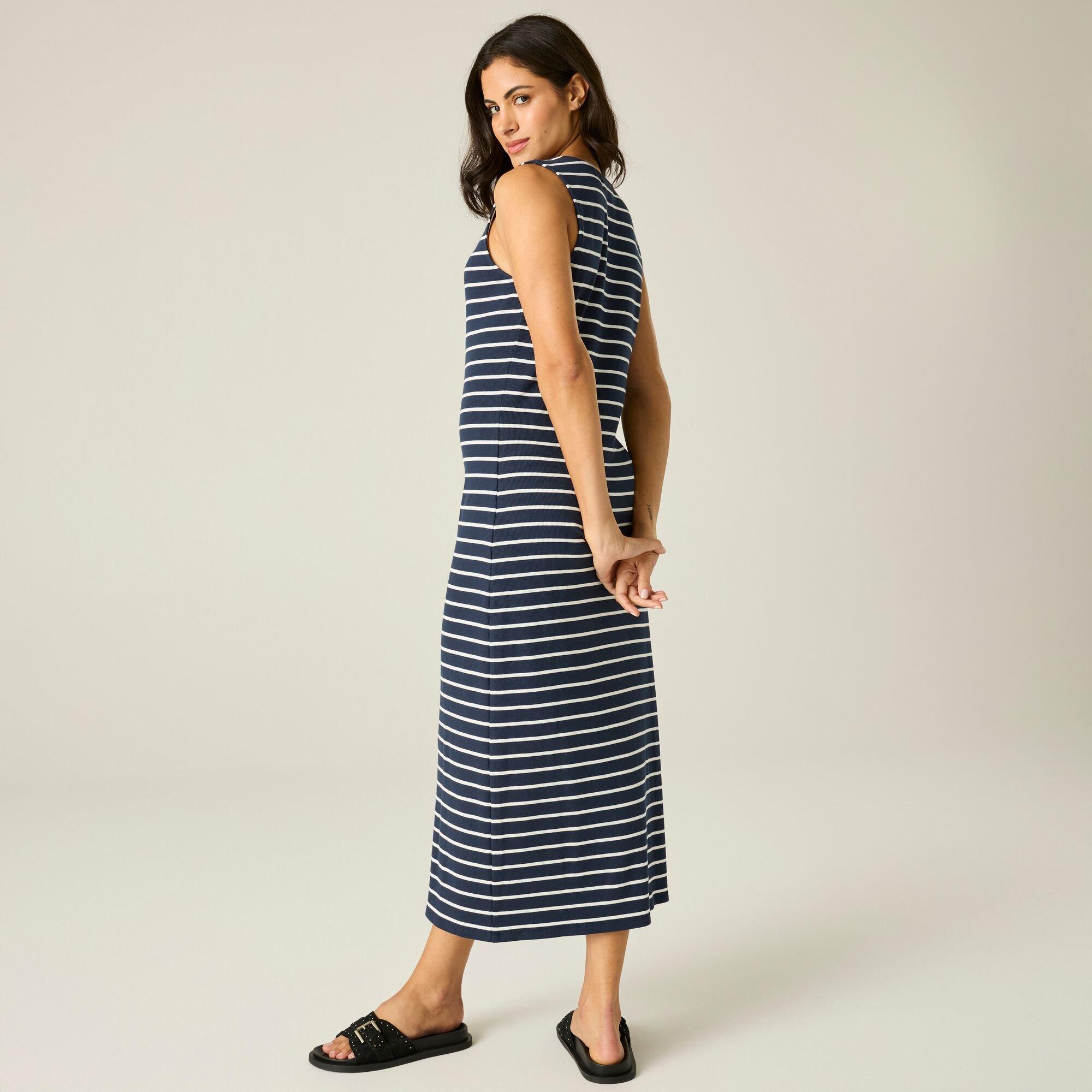 Nvy/Whtstrip - Regatta - Womens Amorie Midi Dress - 2