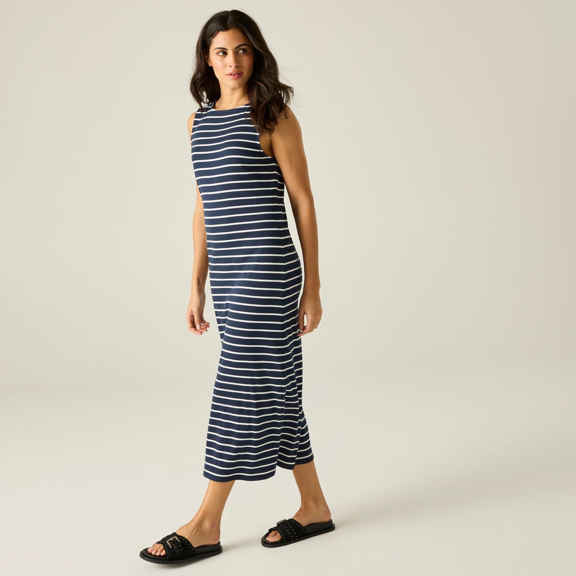 Nvy/Whtstrip - Regatta - Womens Amorie Midi Dress - 3