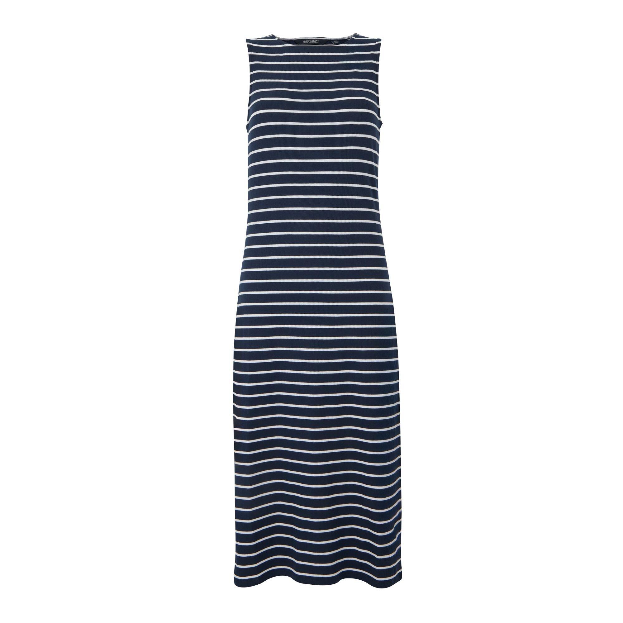 Nvy/Whtstrip - Regatta - Womens Amorie Midi Dress - 6