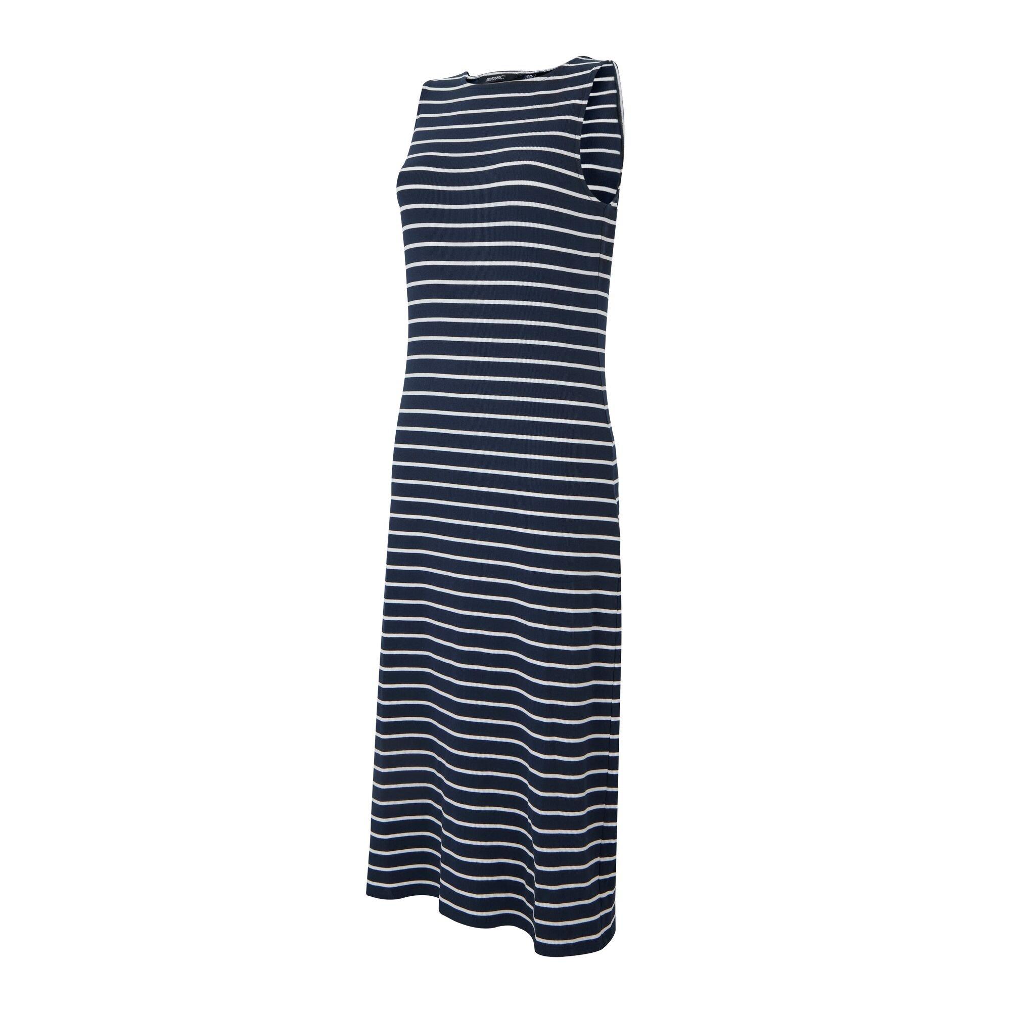 Nvy/Whtstrip - Regatta - Womens Amorie Midi Dress - 8