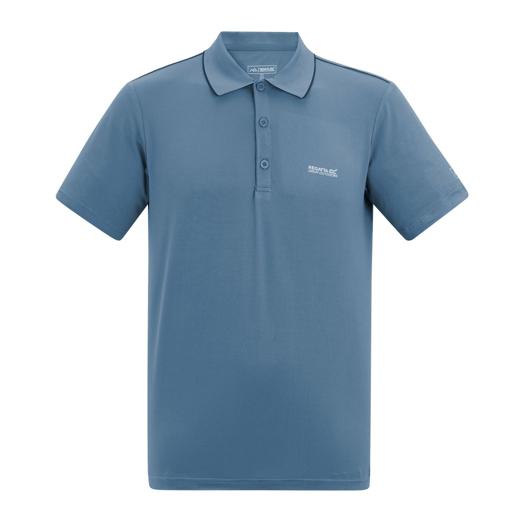 China Blue - Regatta - Mens Maverik stretch UPF 50+ Polo Shirt - 11