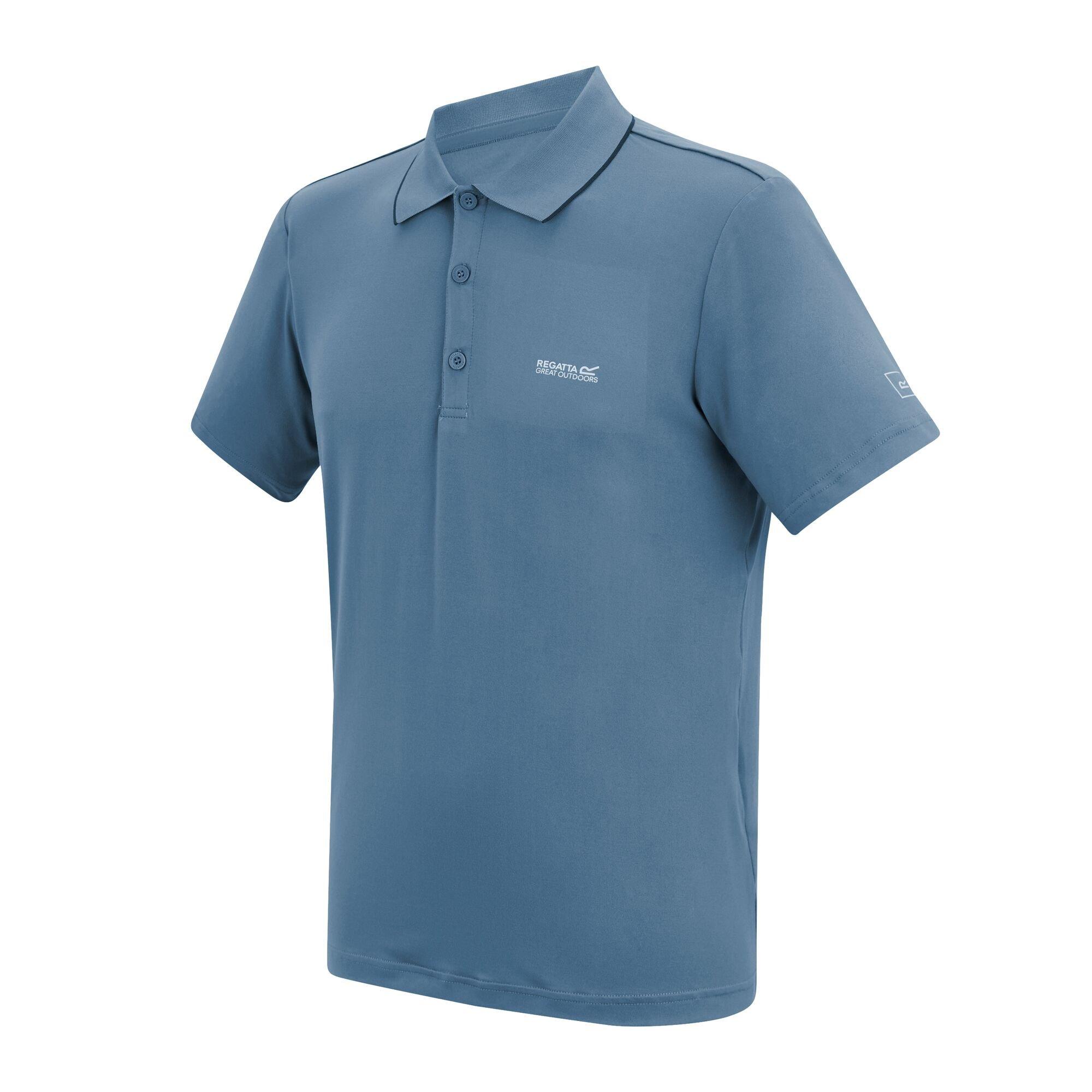 China Blue - Regatta - Mens Maverik stretch UPF 50+ Polo Shirt - 13
