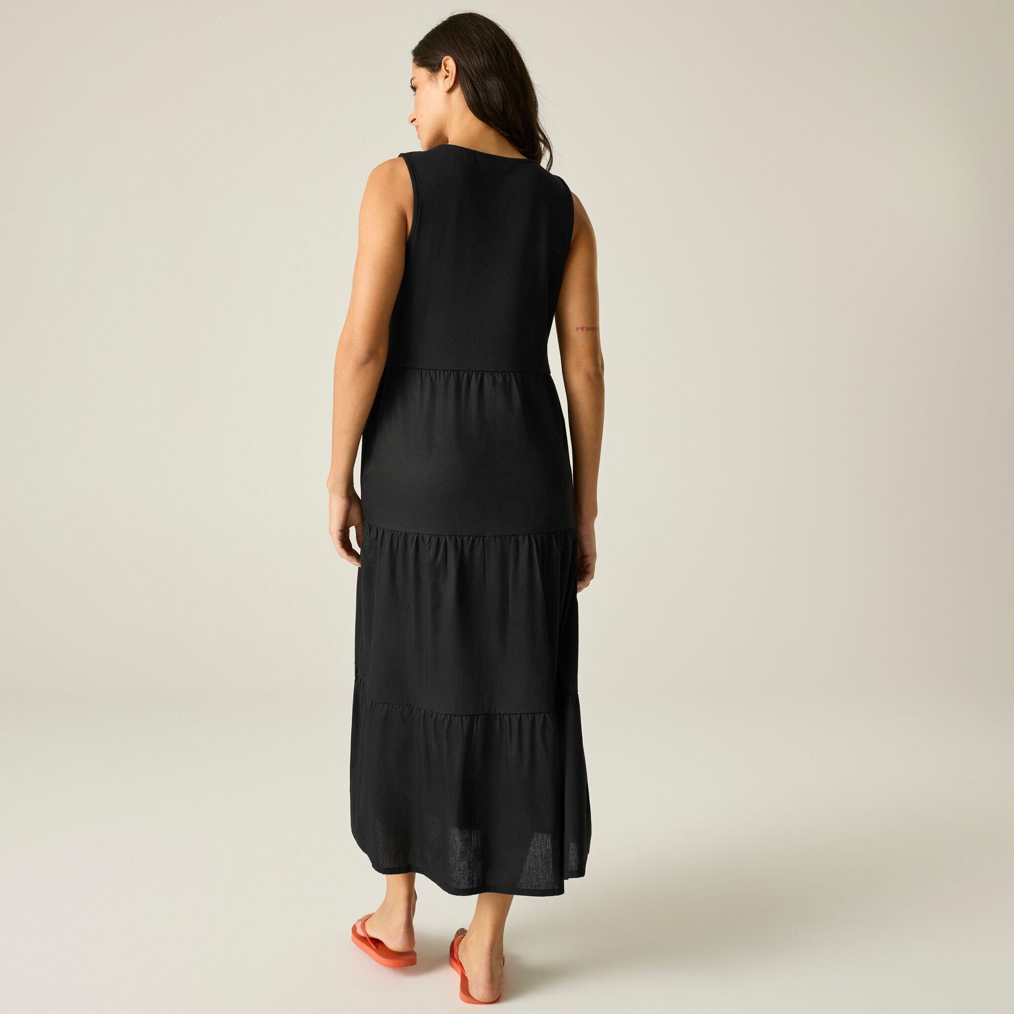 Black - Regatta - Womens Tarise Tiered Midi Stretch Dress - 2