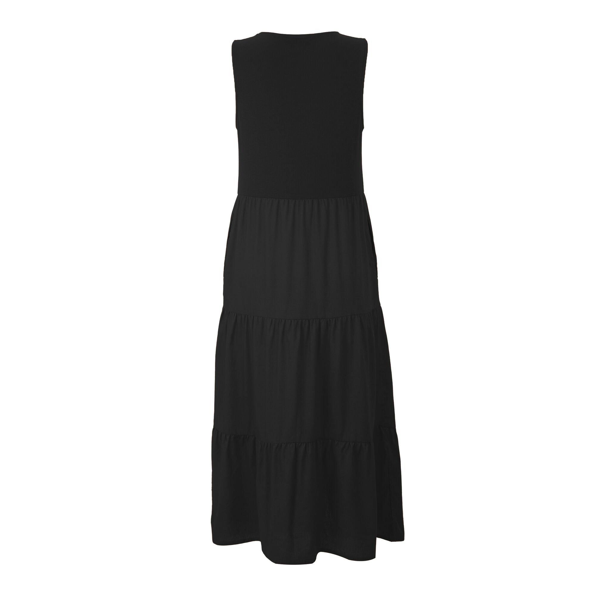 Black - Regatta - Womens Tarise Tiered Midi Stretch Dress - 7