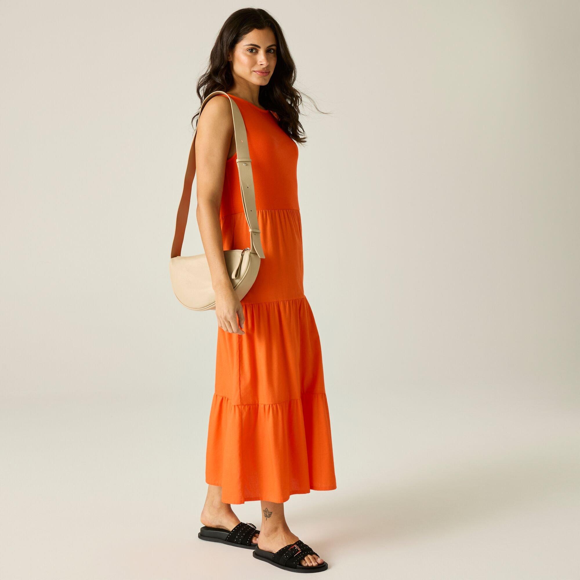 Womens Tarise Tiered Midi Stretch Dress