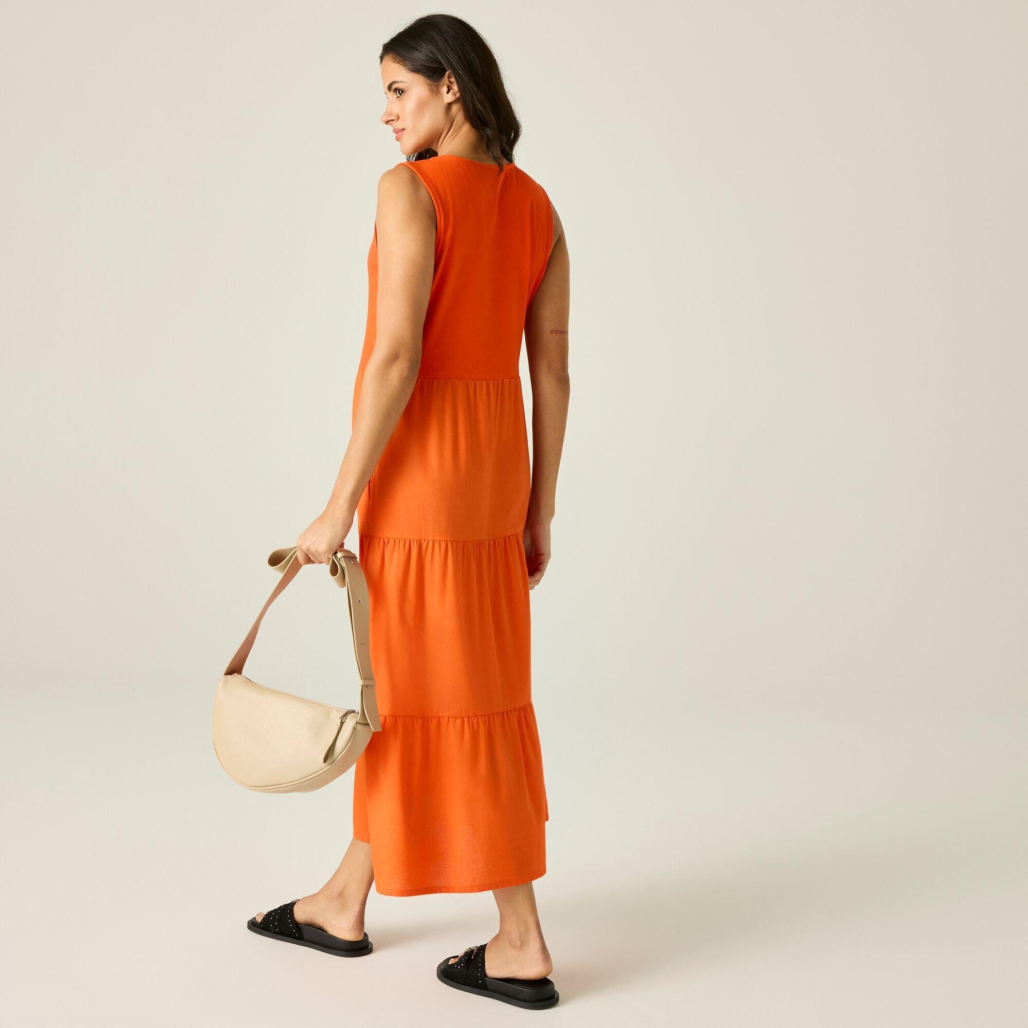 Tangerinetng - Regatta - Womens Tarise Tiered Midi Stretch Dress - 2