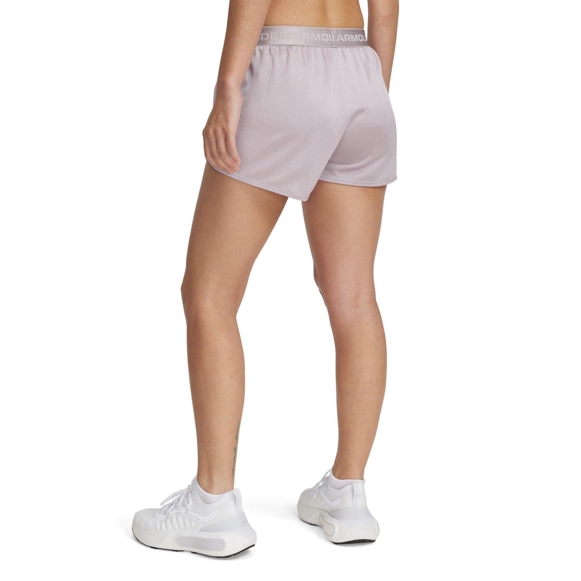 Gray Dawn/White - Under Armour - Women's Tech Performance Gym Shorts - 2
