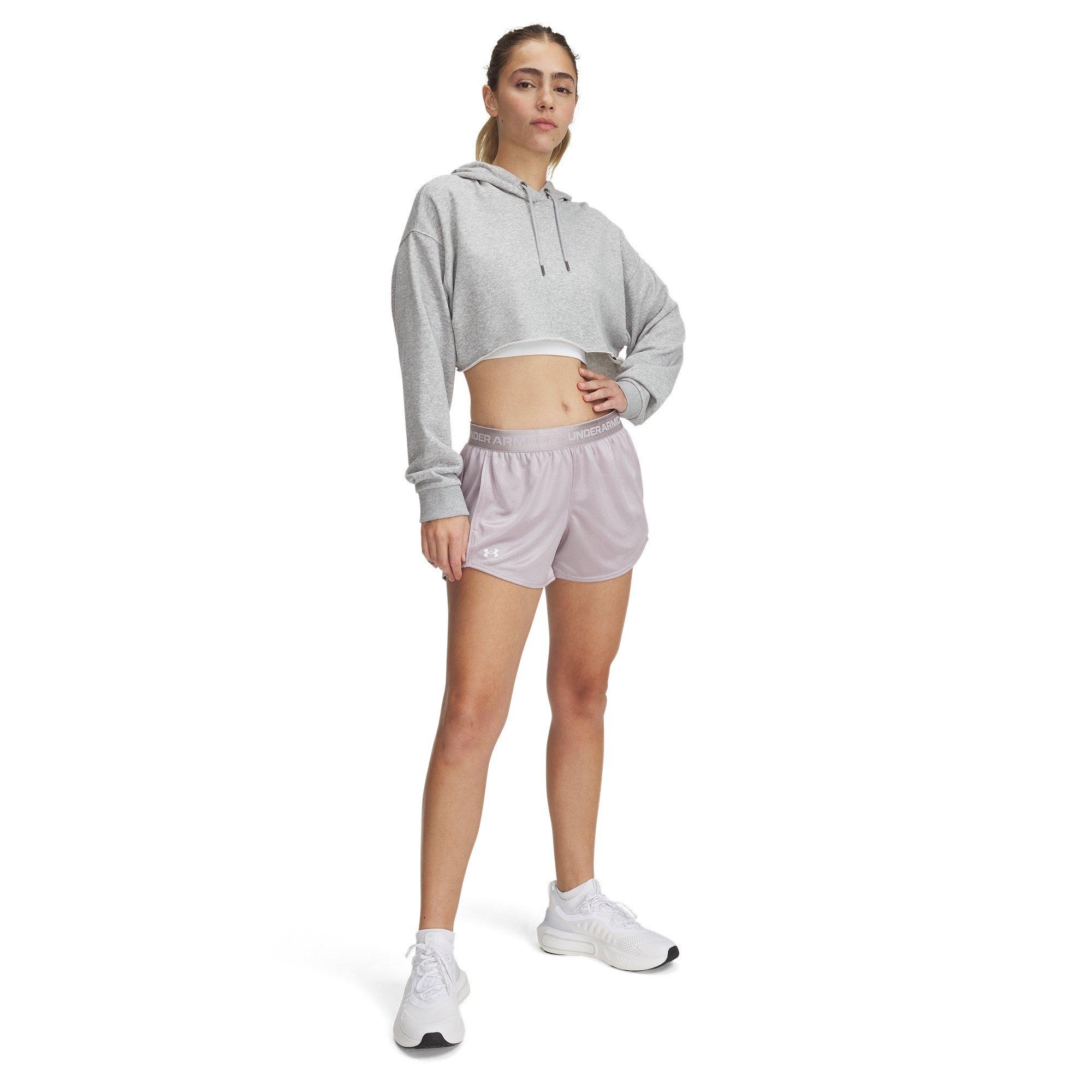 Gray Dawn/White - Under Armour - Women's Tech Performance Gym Shorts - 3