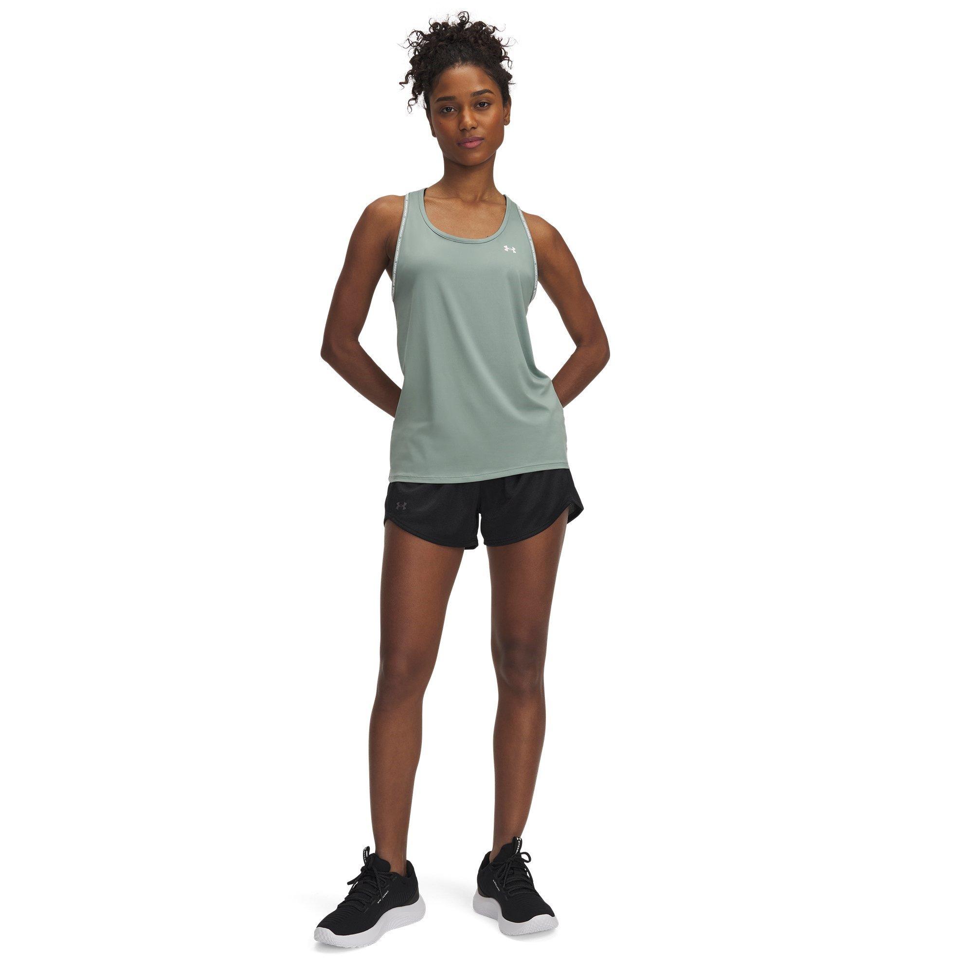 Blk/Castlerock - Under Armour - Women's Tech Performance Gym Shorts - 3