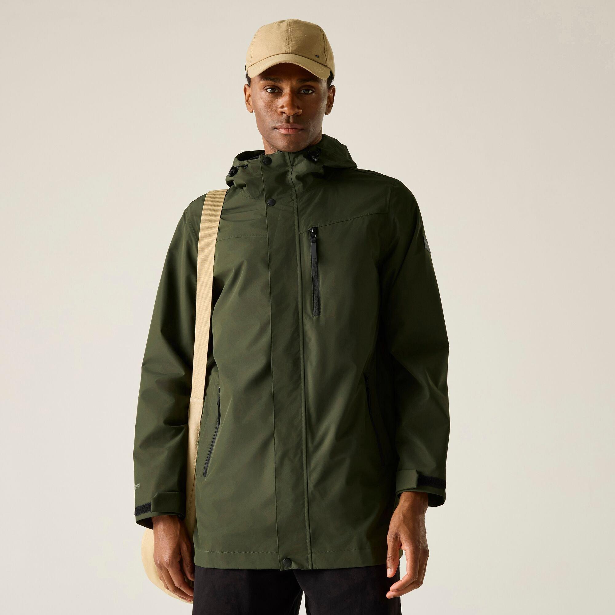 Dark Khaki - Regatta - Mens Daledon Waterproof Isotex Jacket - 1