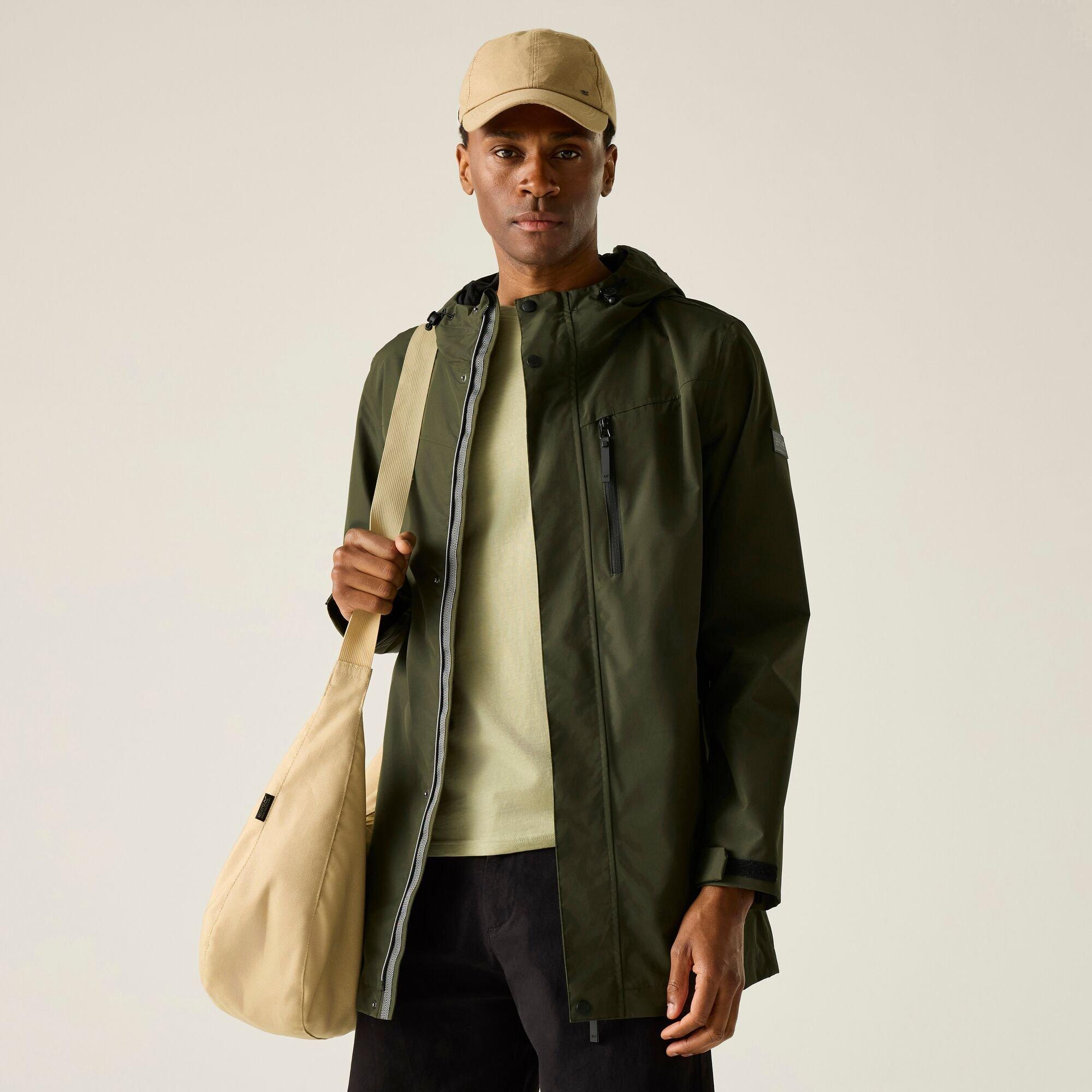 Dark Khaki - Regatta - Mens Daledon Waterproof Isotex Jacket - 4