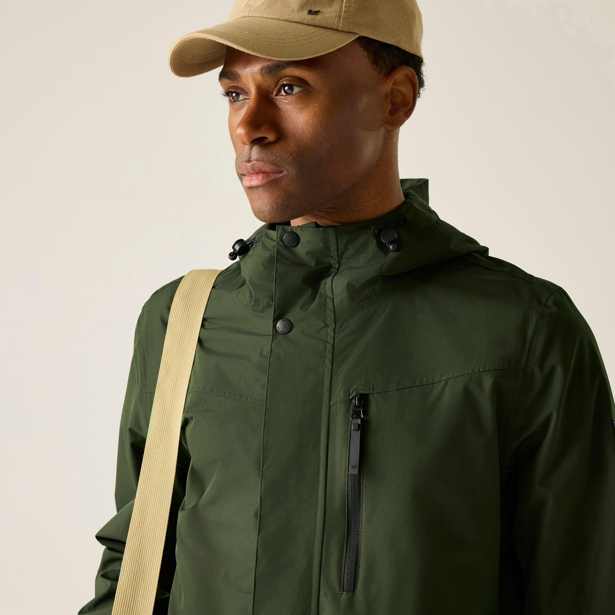Dark Khaki - Regatta - Mens Daledon Waterproof Isotex Jacket - 7