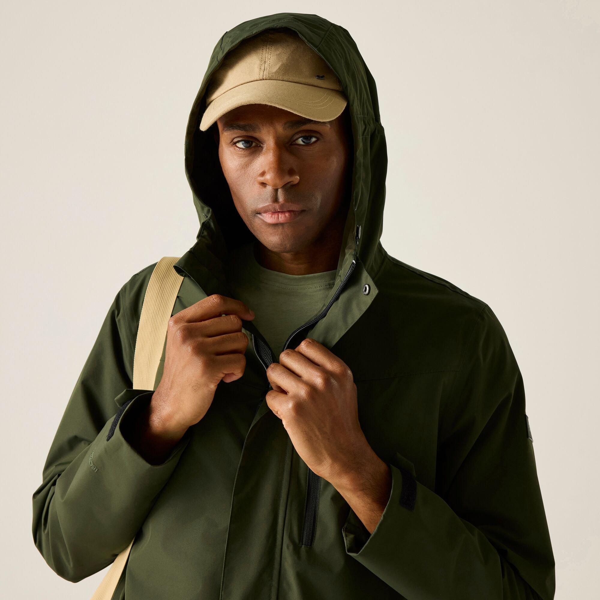 Dark Khaki - Regatta - Mens Daledon Waterproof Isotex Jacket - 9