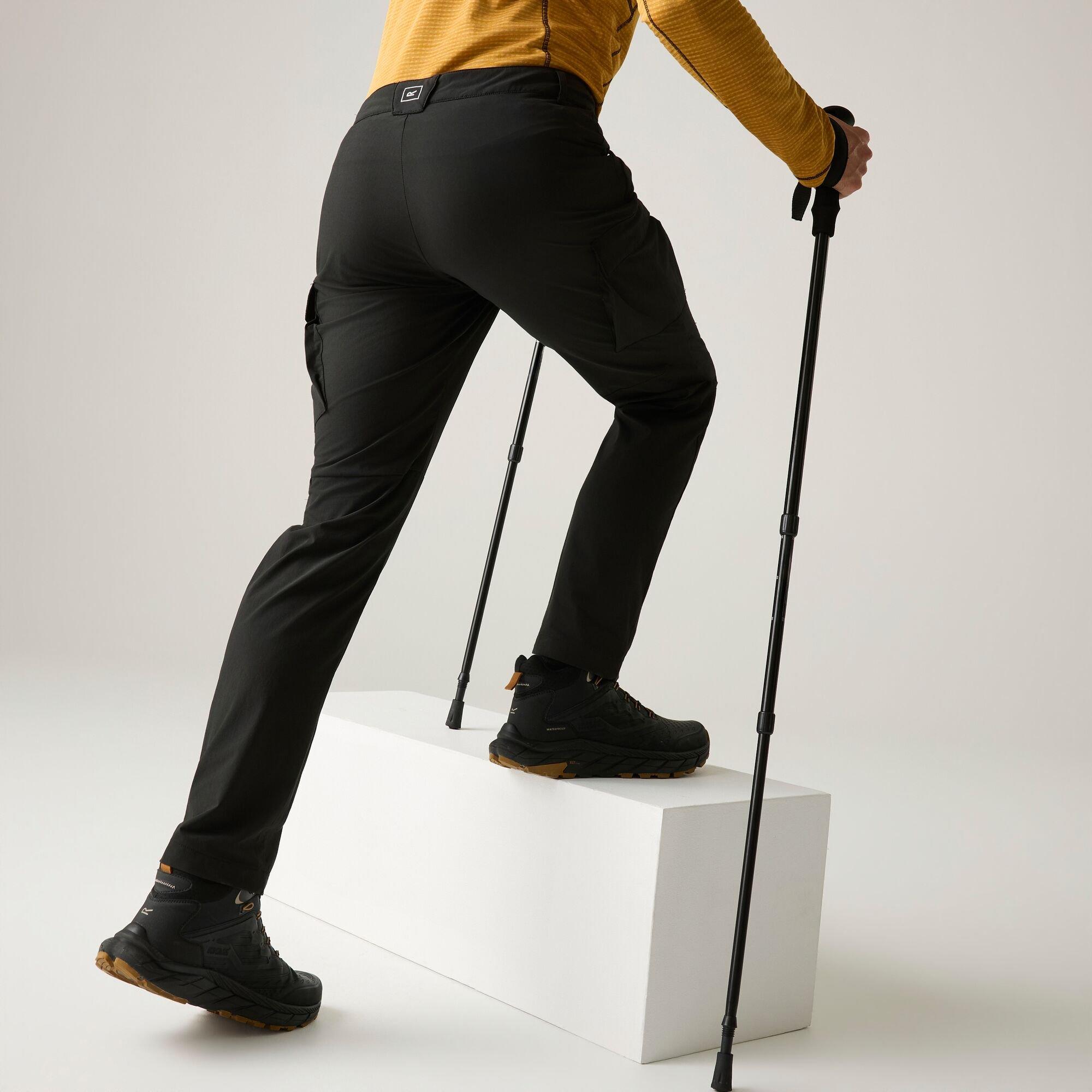 Black - Regatta - Mens Anti-Insect Lightweight Isoflex Trousers - 2