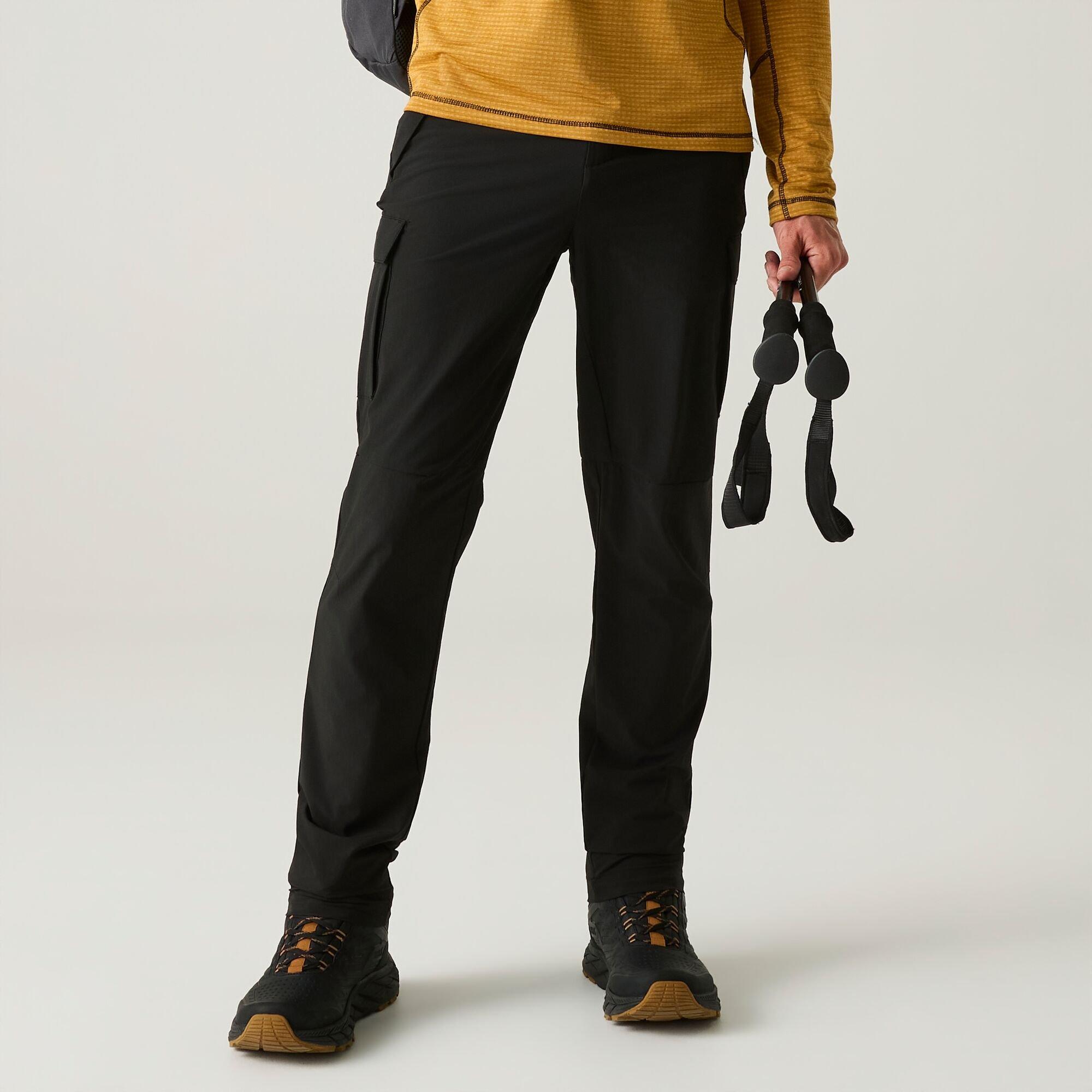 Black - Regatta - Mens Anti-Insect Lightweight Isoflex Trousers - 5