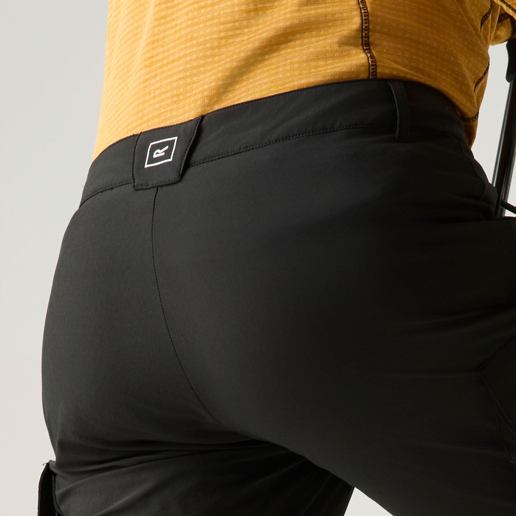 Black - Regatta - Mens Anti-Insect Lightweight Isoflex Trousers - 6