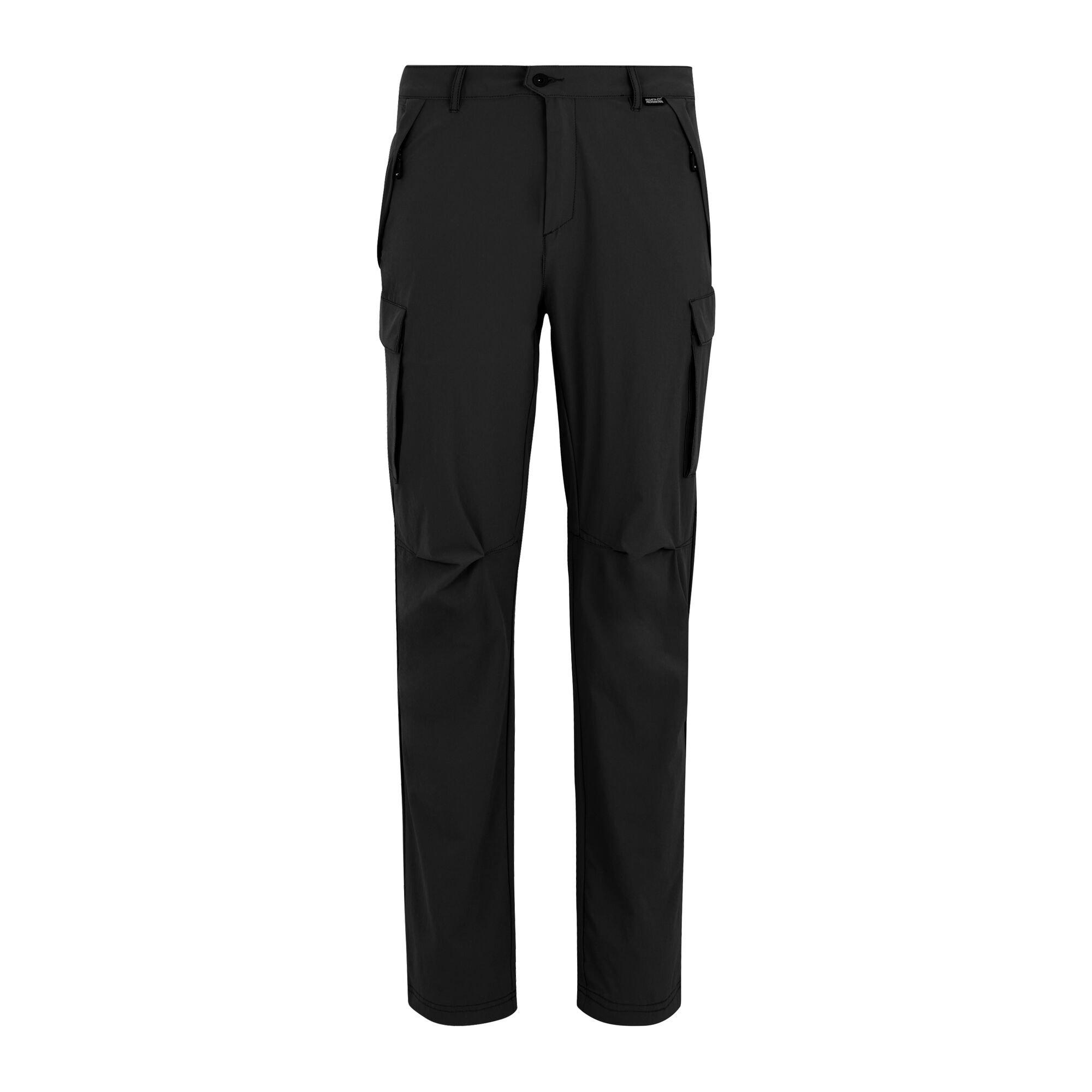 Black - Regatta - Mens Anti-Insect Lightweight Isoflex Trousers - 7