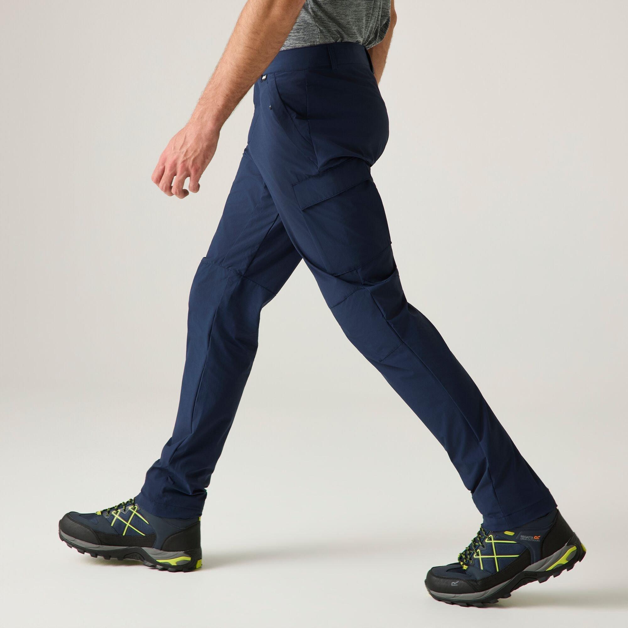 Navy - Regatta - Mens Anti-Insect Lightweight Isoflex Trousers - 4