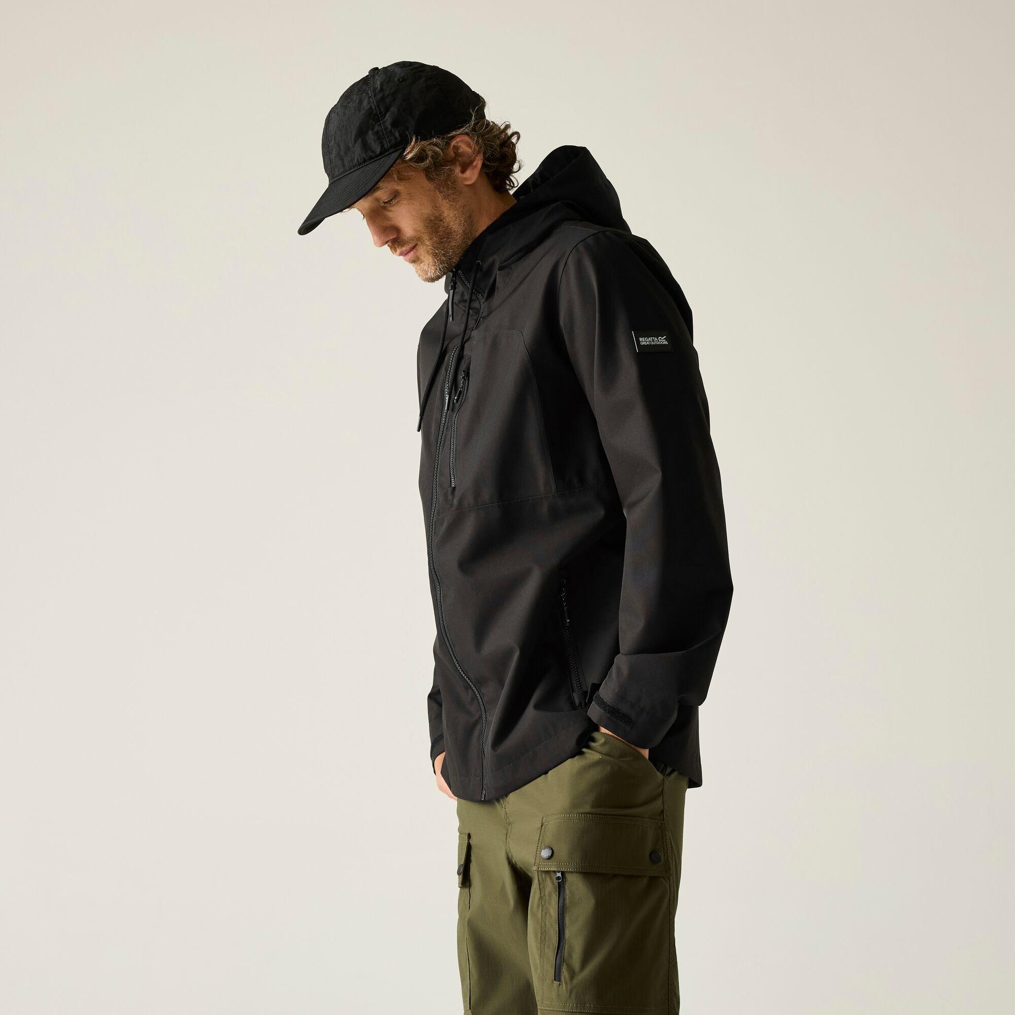 Black - Regatta - Mens Frankie Waterproof Isotex Jacket - 5
