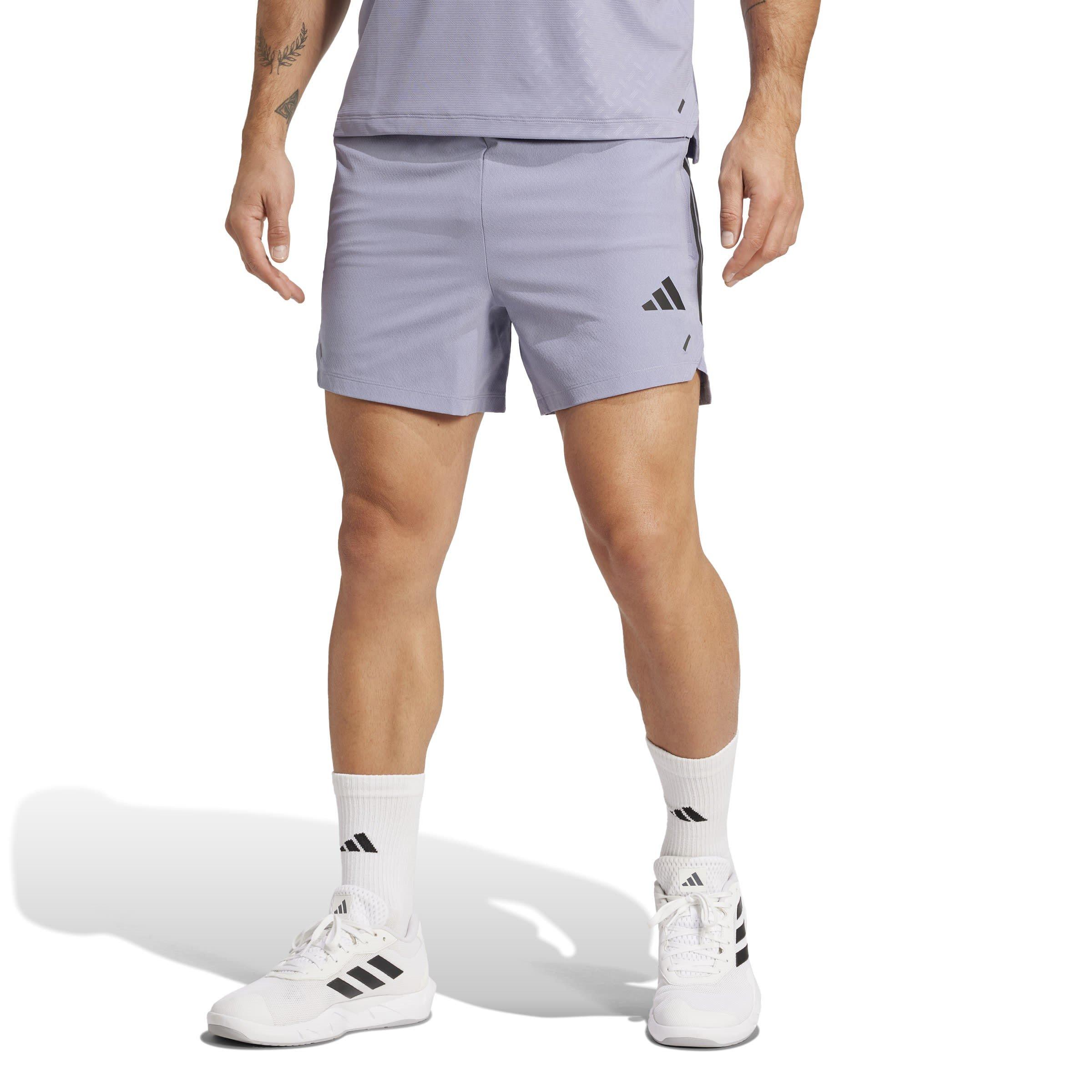 Silver Violet - adidas - Power 3-Stripes Mens Performance Shorts - 2