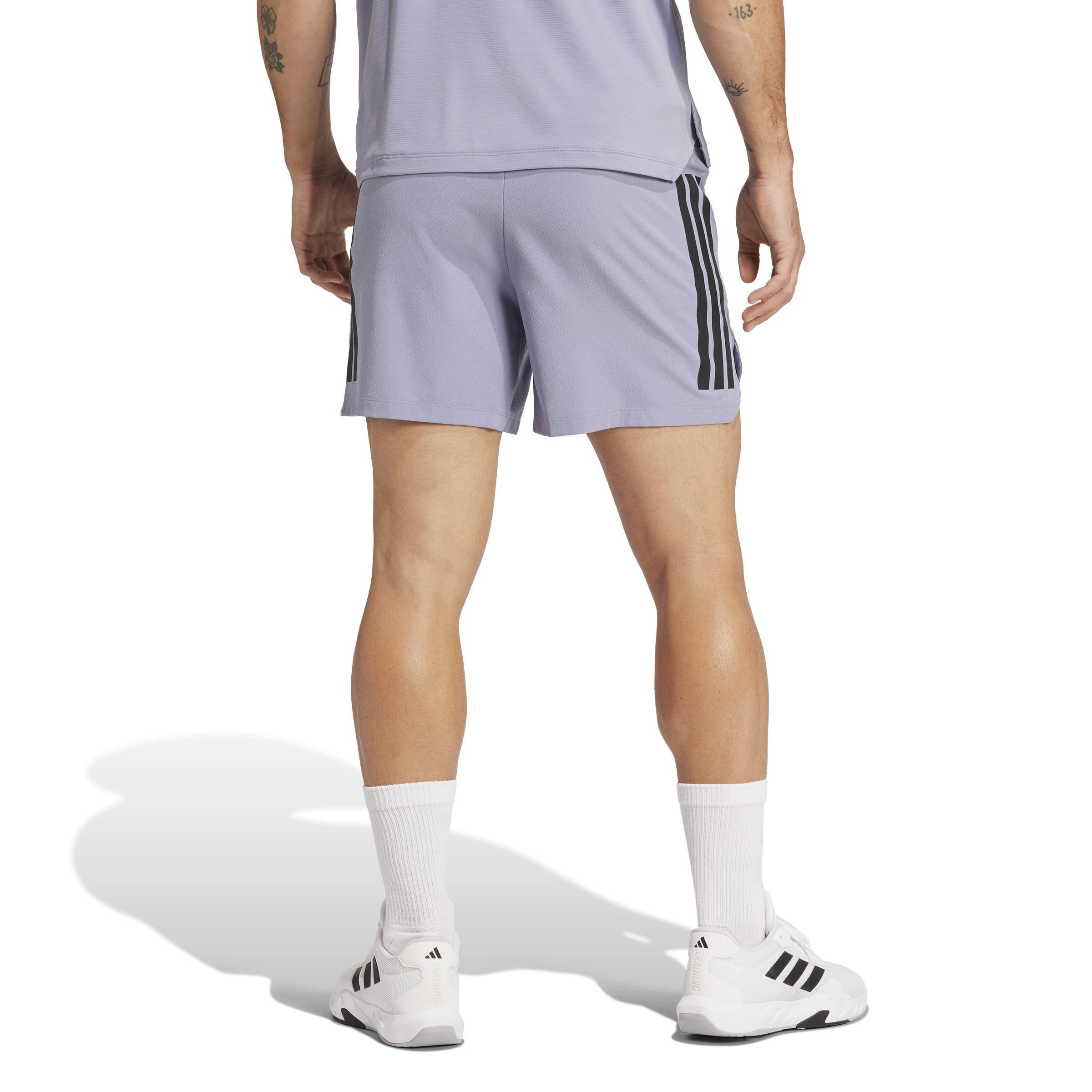 Silver Violet - adidas - Power 3-Stripes Mens Performance Shorts - 3