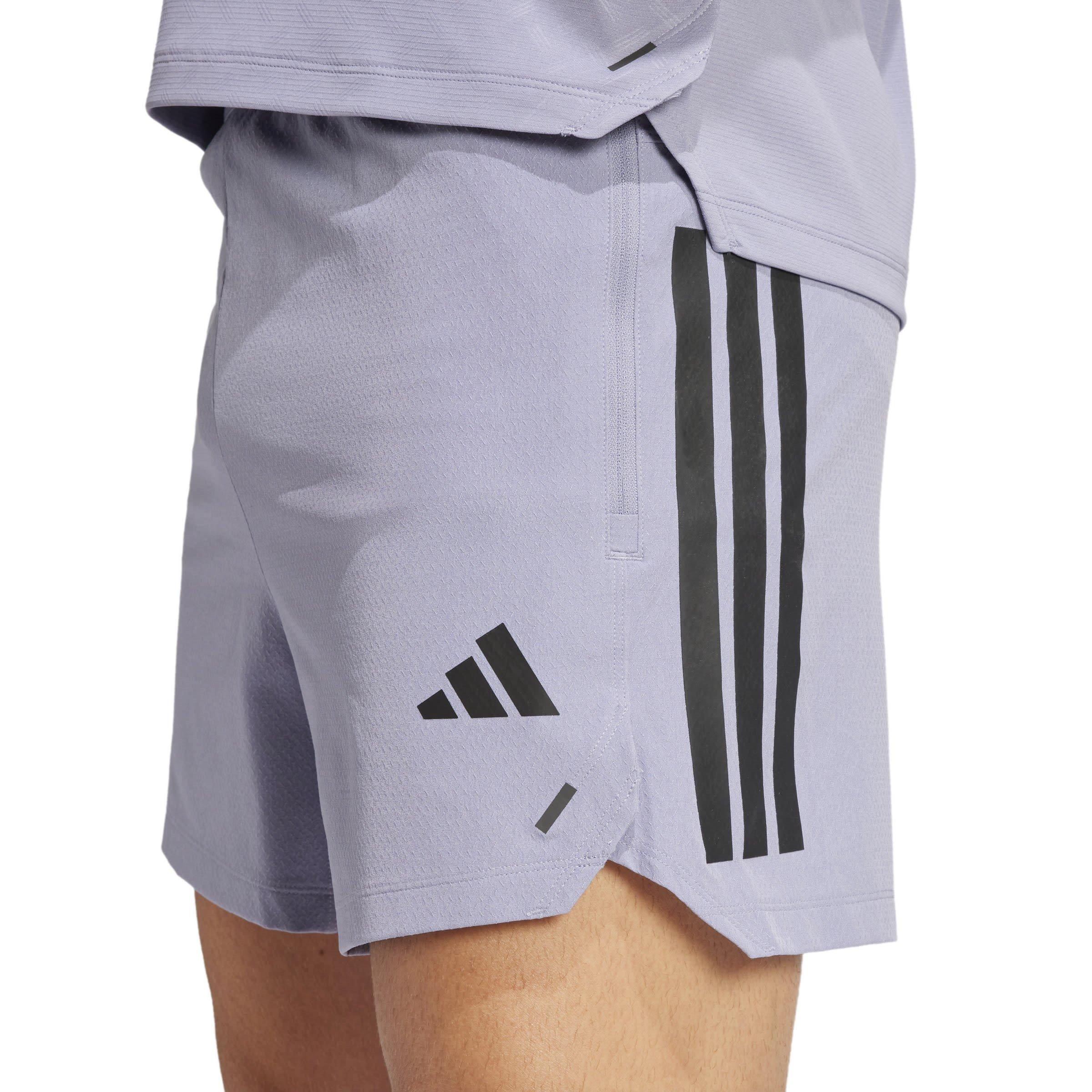 Silver Violet - adidas - Power 3-Stripes Mens Performance Shorts - 5