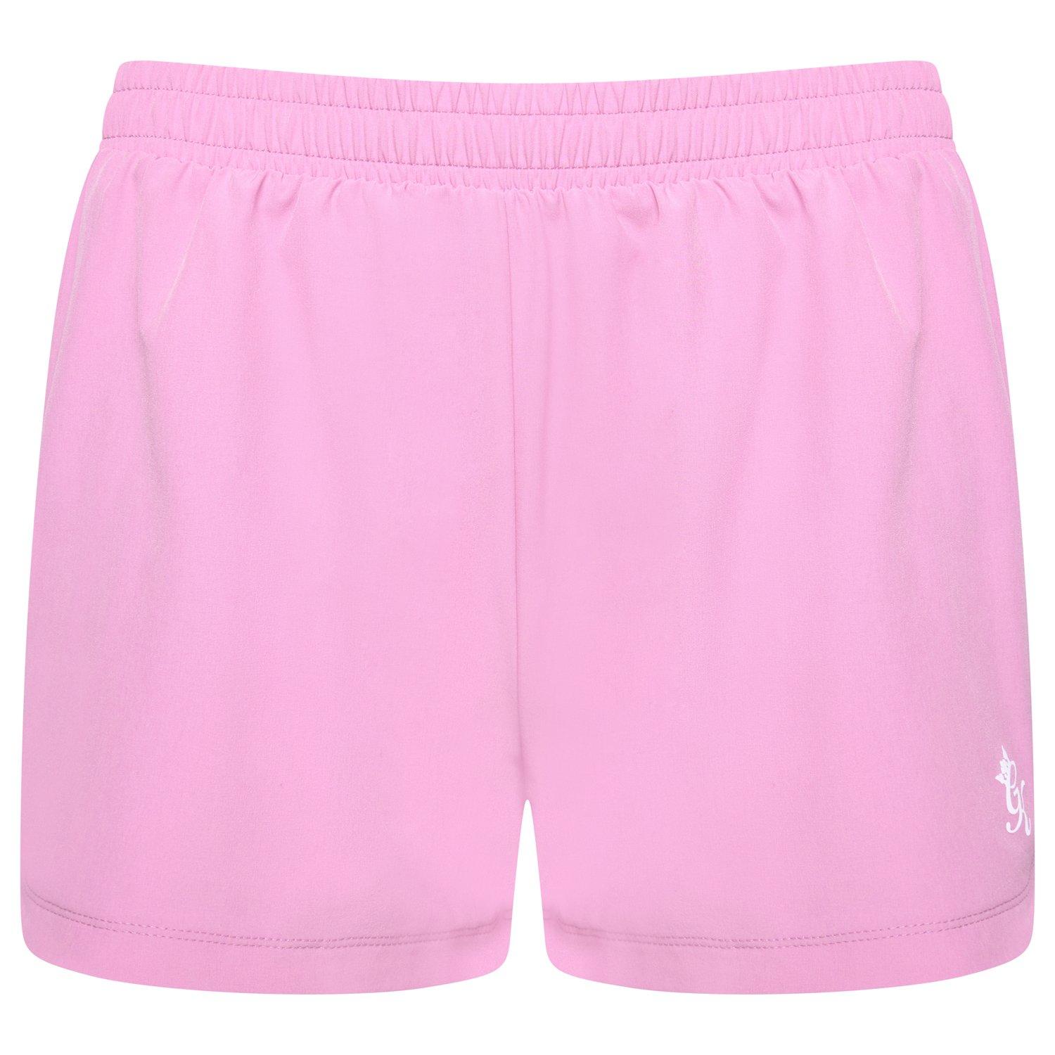 Pink Grindle - Gym King - Womens Woven Bubblegum Pink Performance Gym Shorts - 7