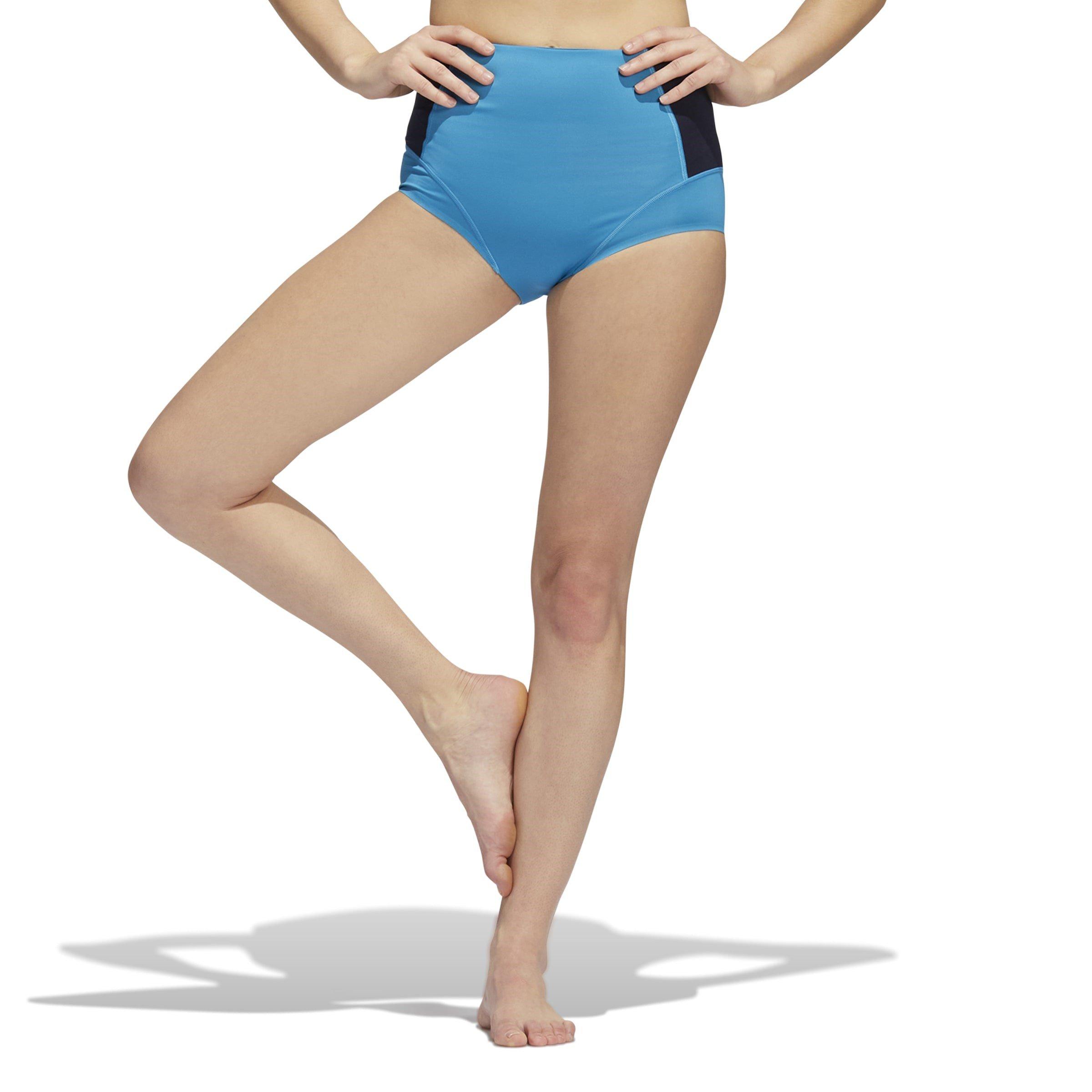 Bleu - adidas - Women's Performance Gym Shorts - 2