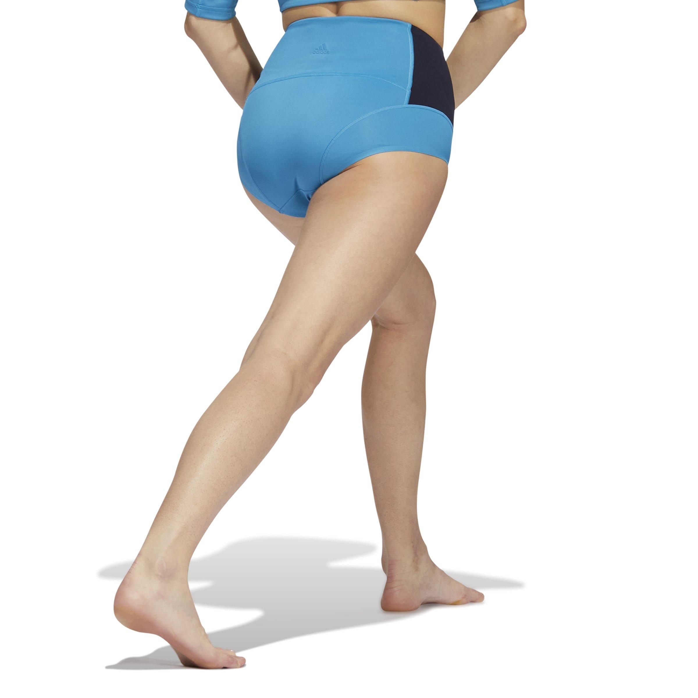 Bleu - adidas - Women's Performance Gym Shorts - 3