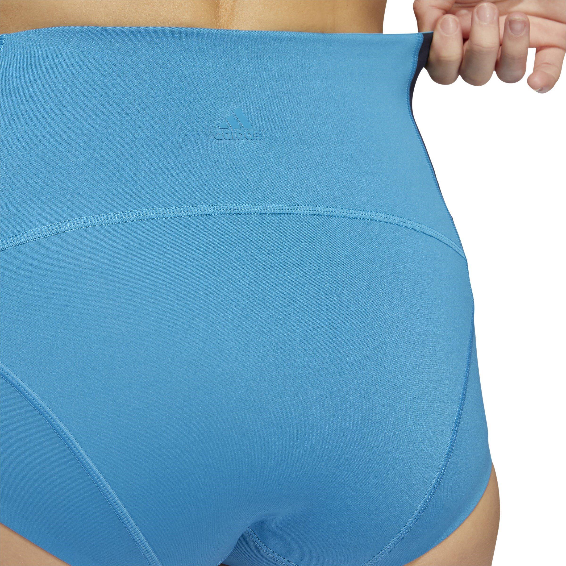 Bleu - adidas - Women's Performance Gym Shorts - 5