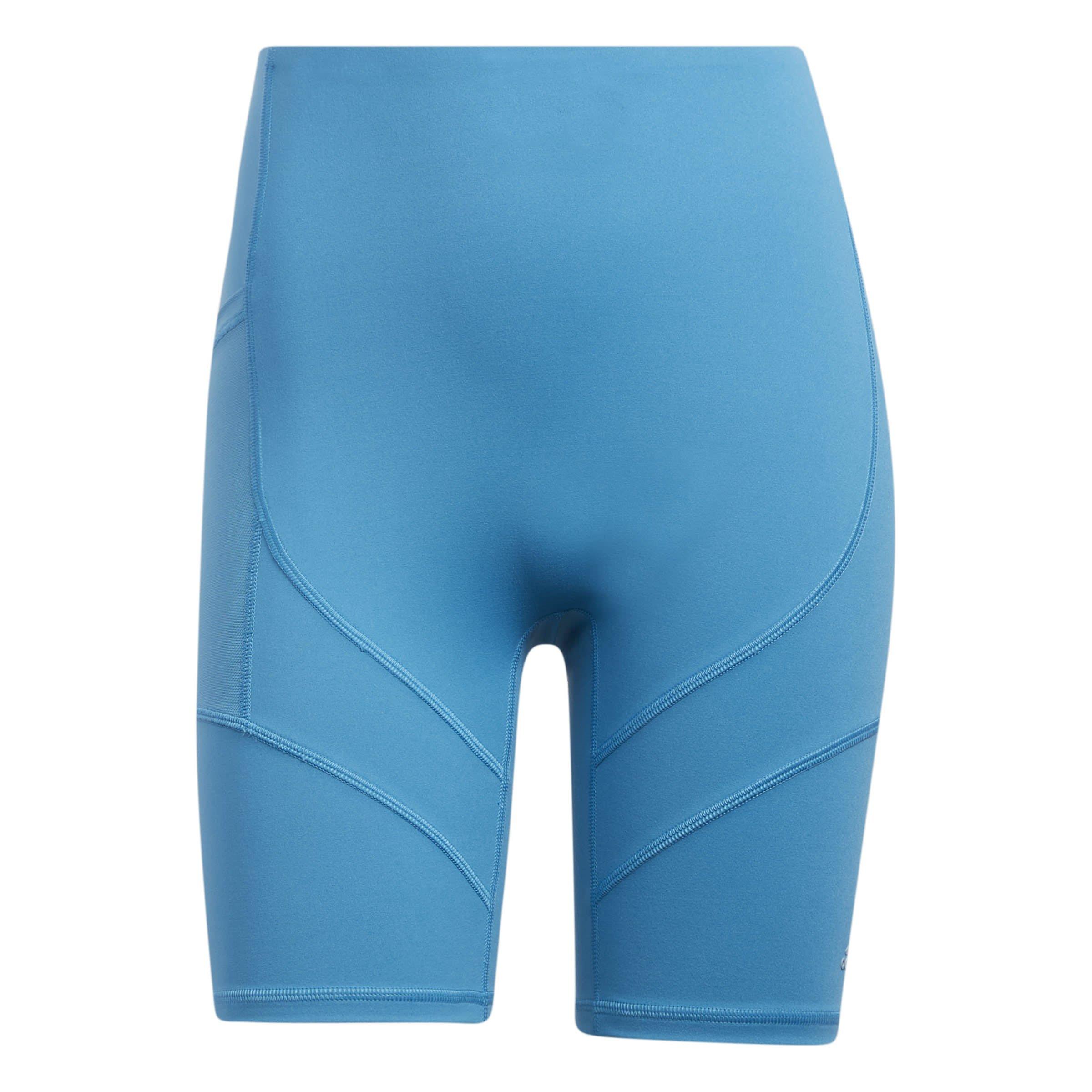 Adidas Women's Performance Gym Shorts - Blue - 8 (XS)