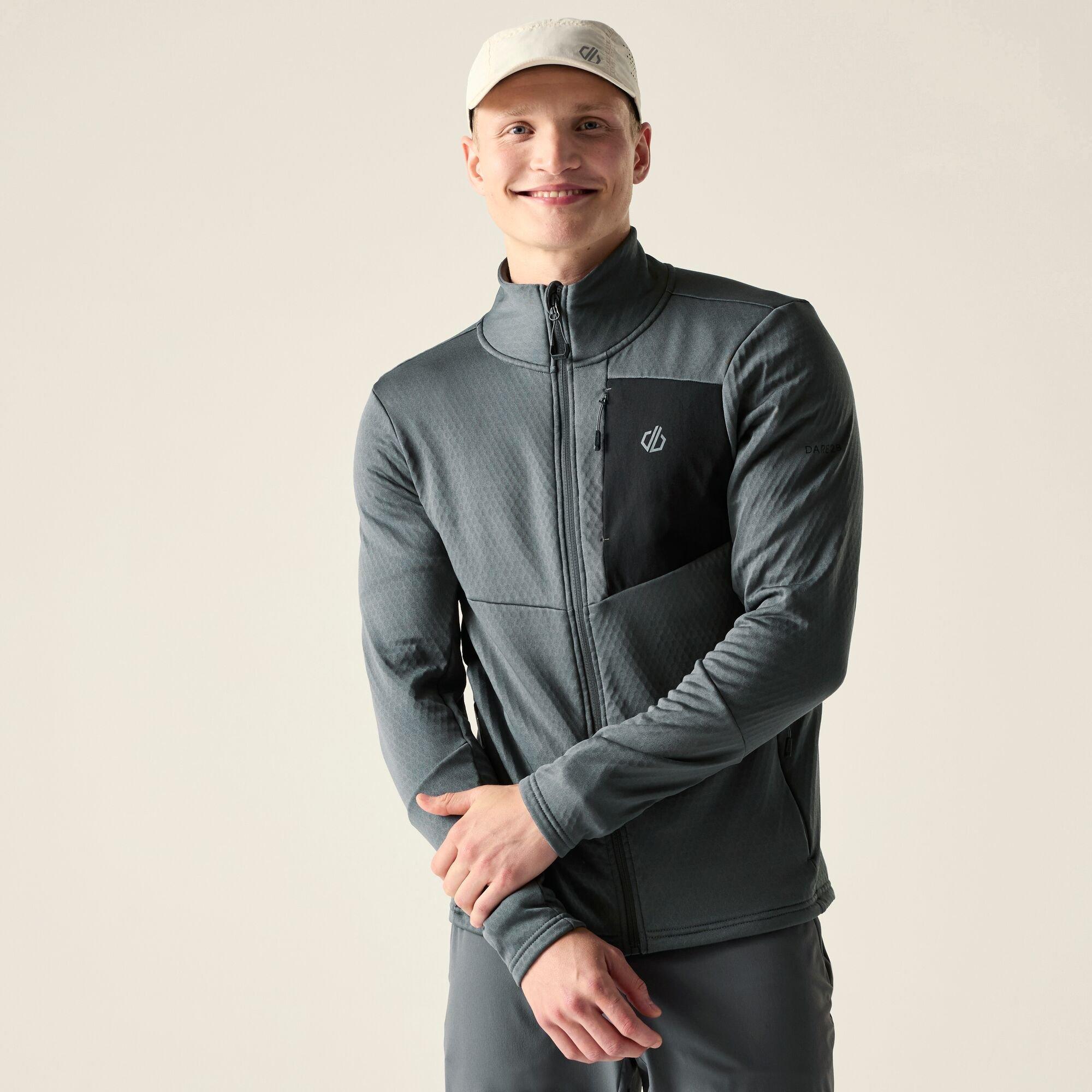 Dare 2B Men's Venture Thermal Ilus Stretch Midlayer - Magnet/Black - M