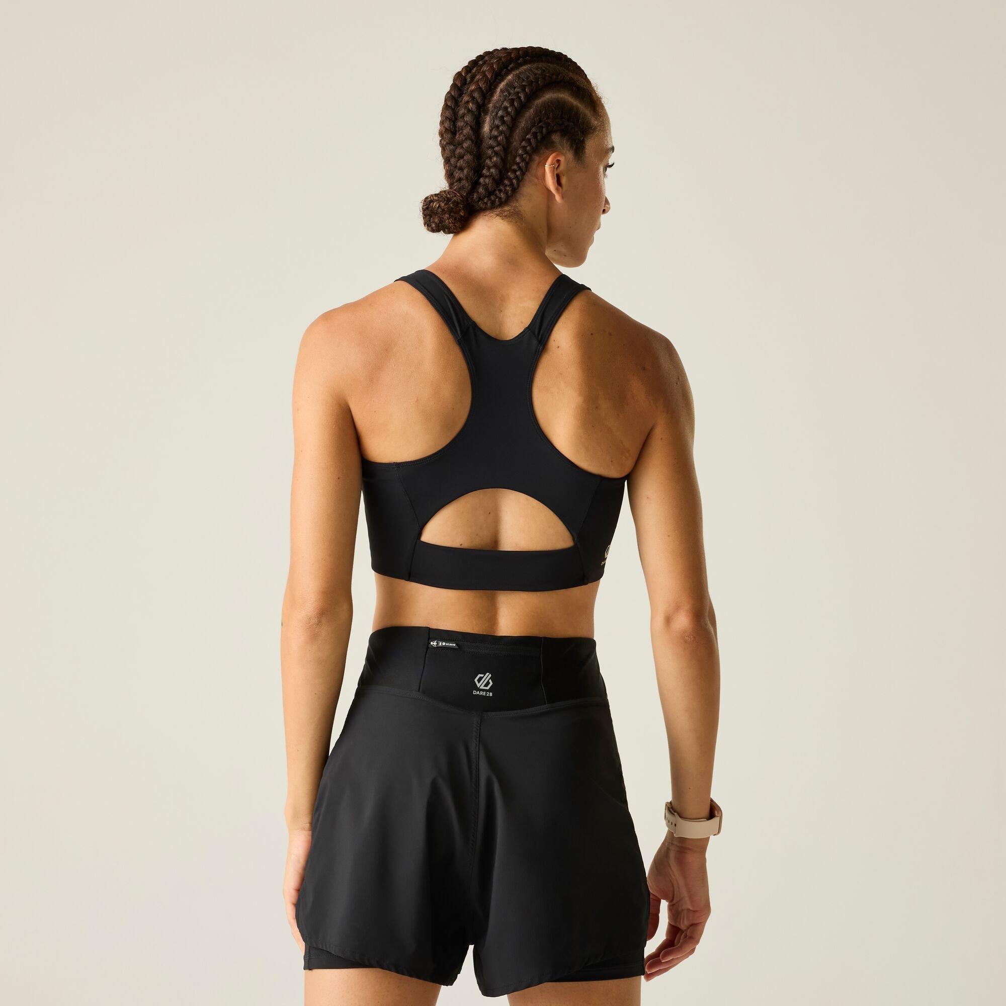 Black - Dare 2b - Womens Influential Quick-Drying Bra - 2