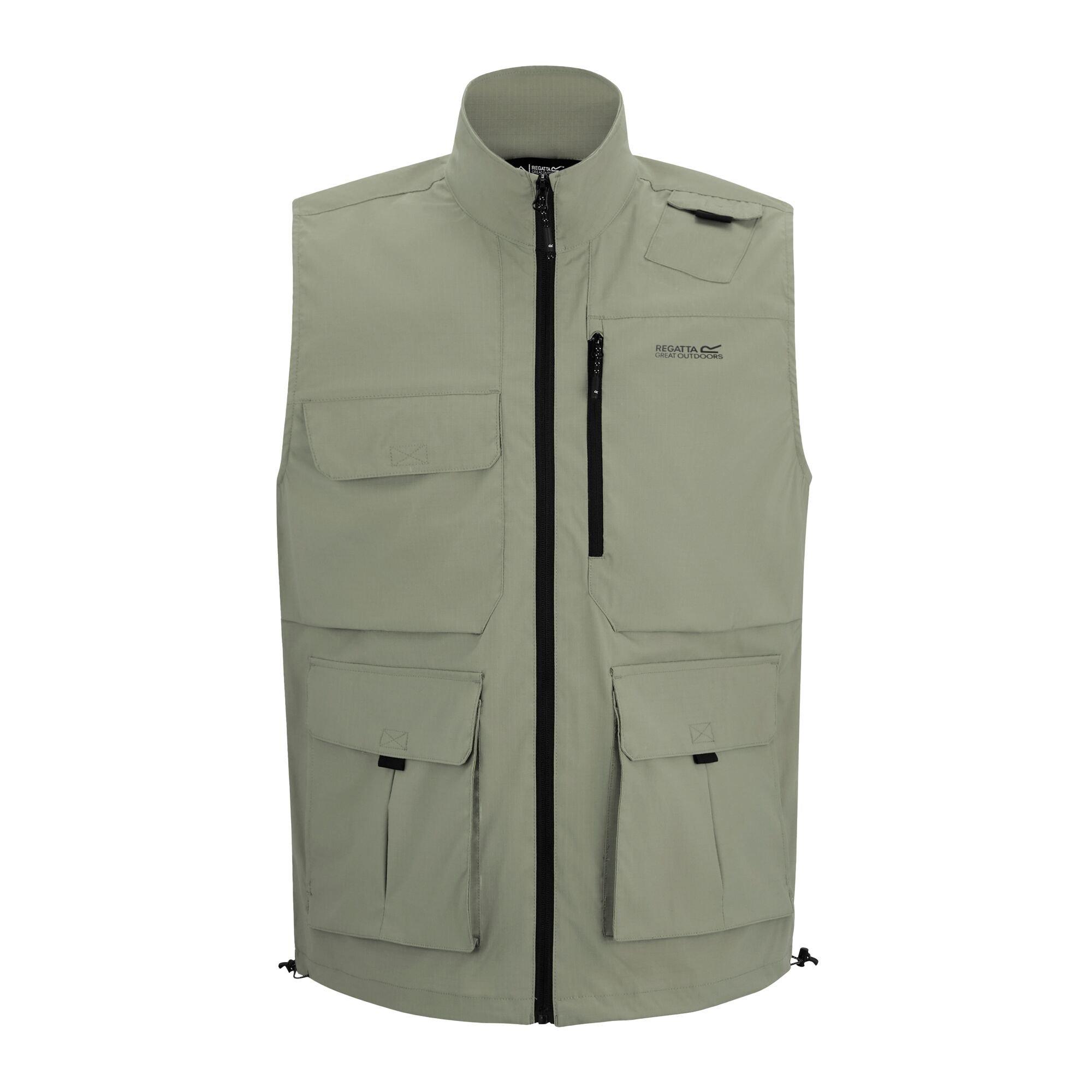 Dark Khaki - Regatta - Mens Anti-Insect Travel Light Gilet - 1