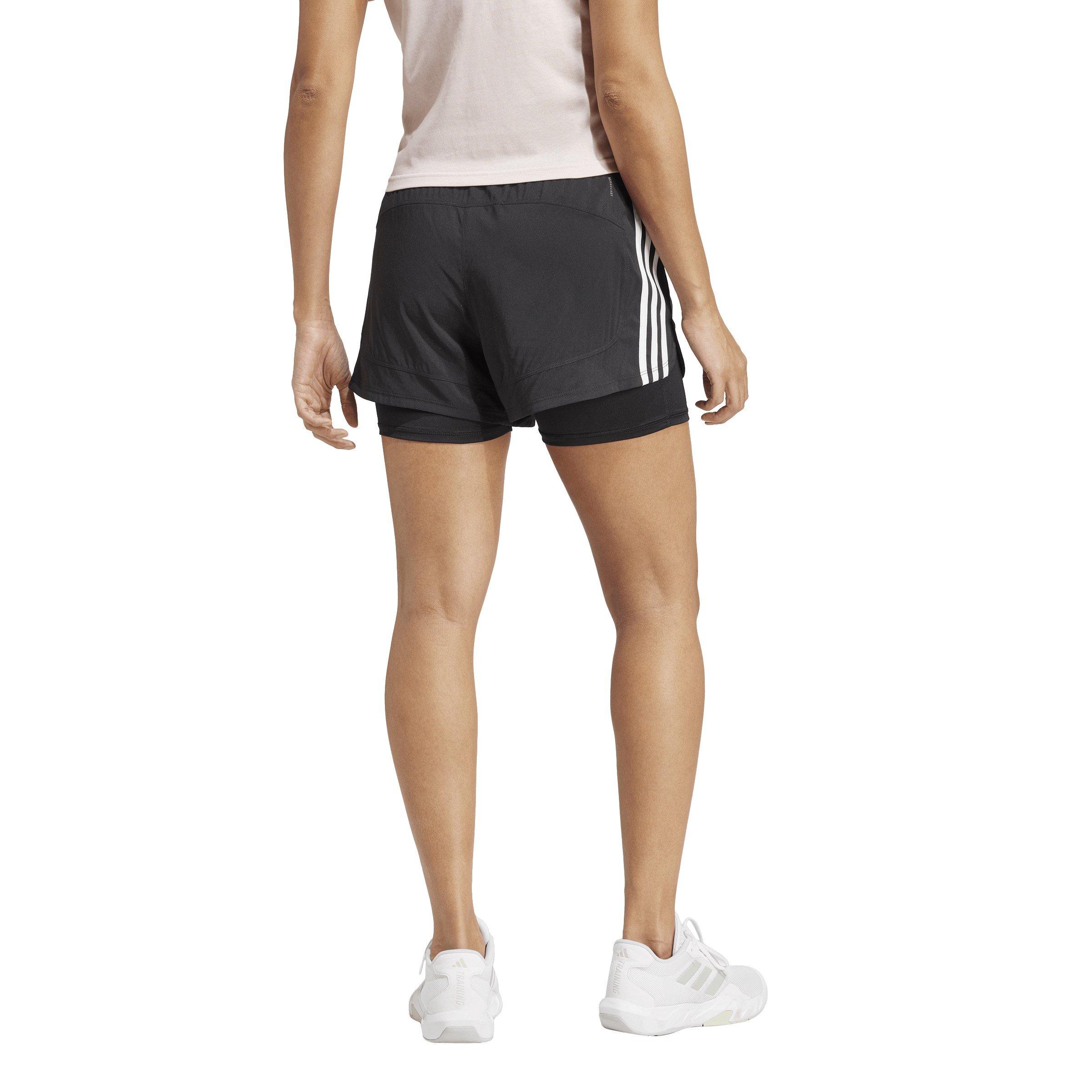 Schwarz/Weiß - adidas - 2-in-1 Shorts Womens - 3