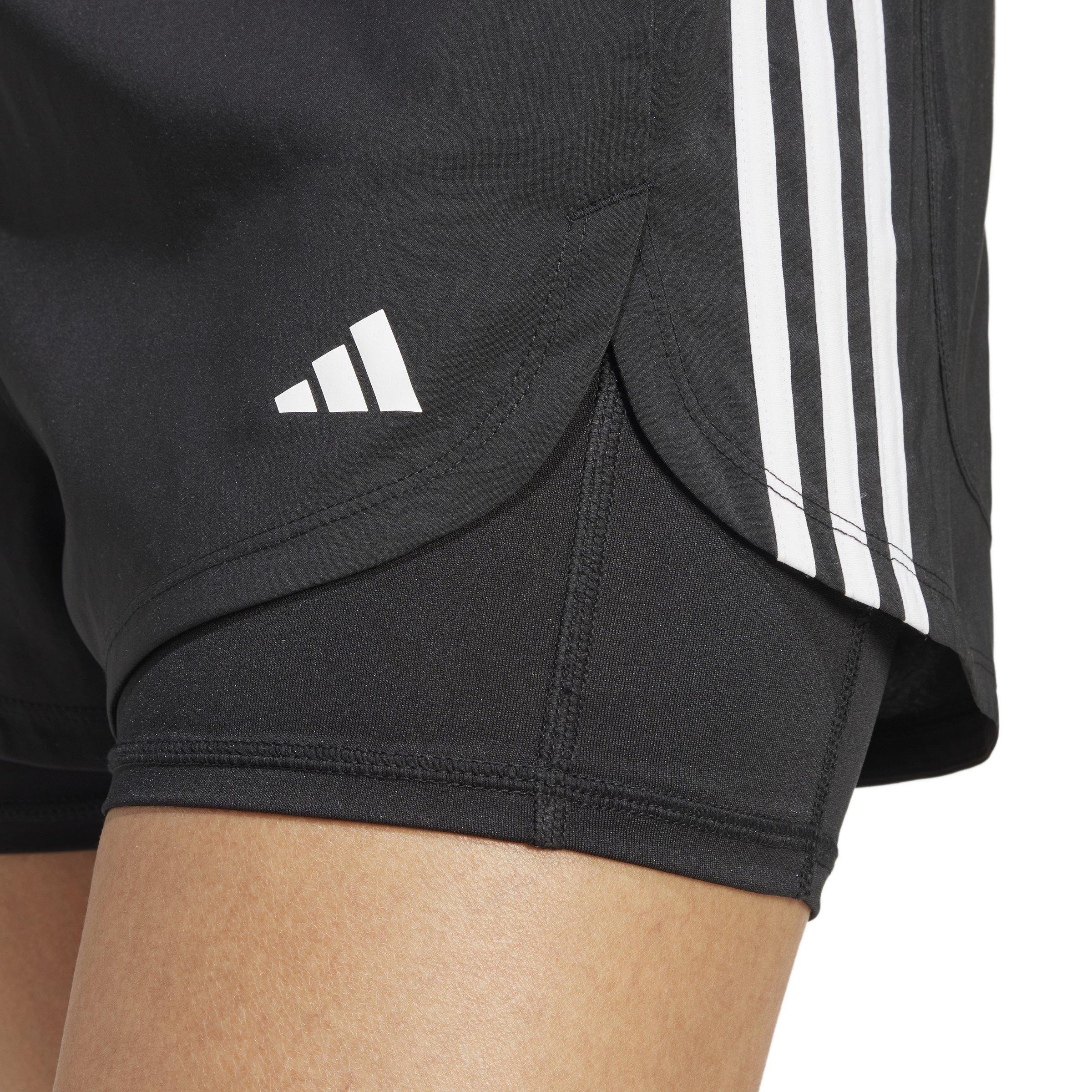 Schwarz/Weiß - adidas - 2-in-1 Shorts Womens - 4