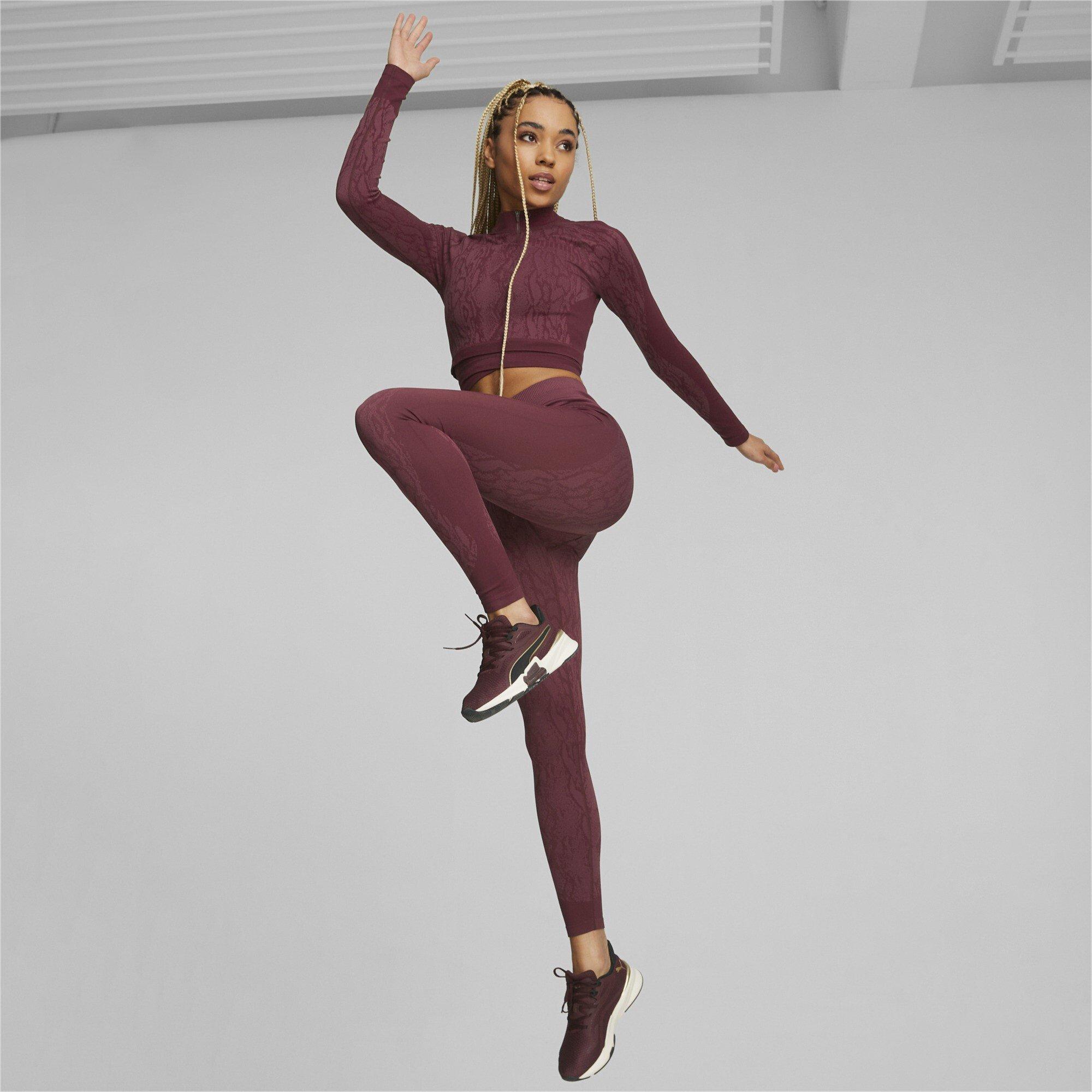 Aubergine - Puma - FormKnit Cropped Quarter Zip Top Womens - 5