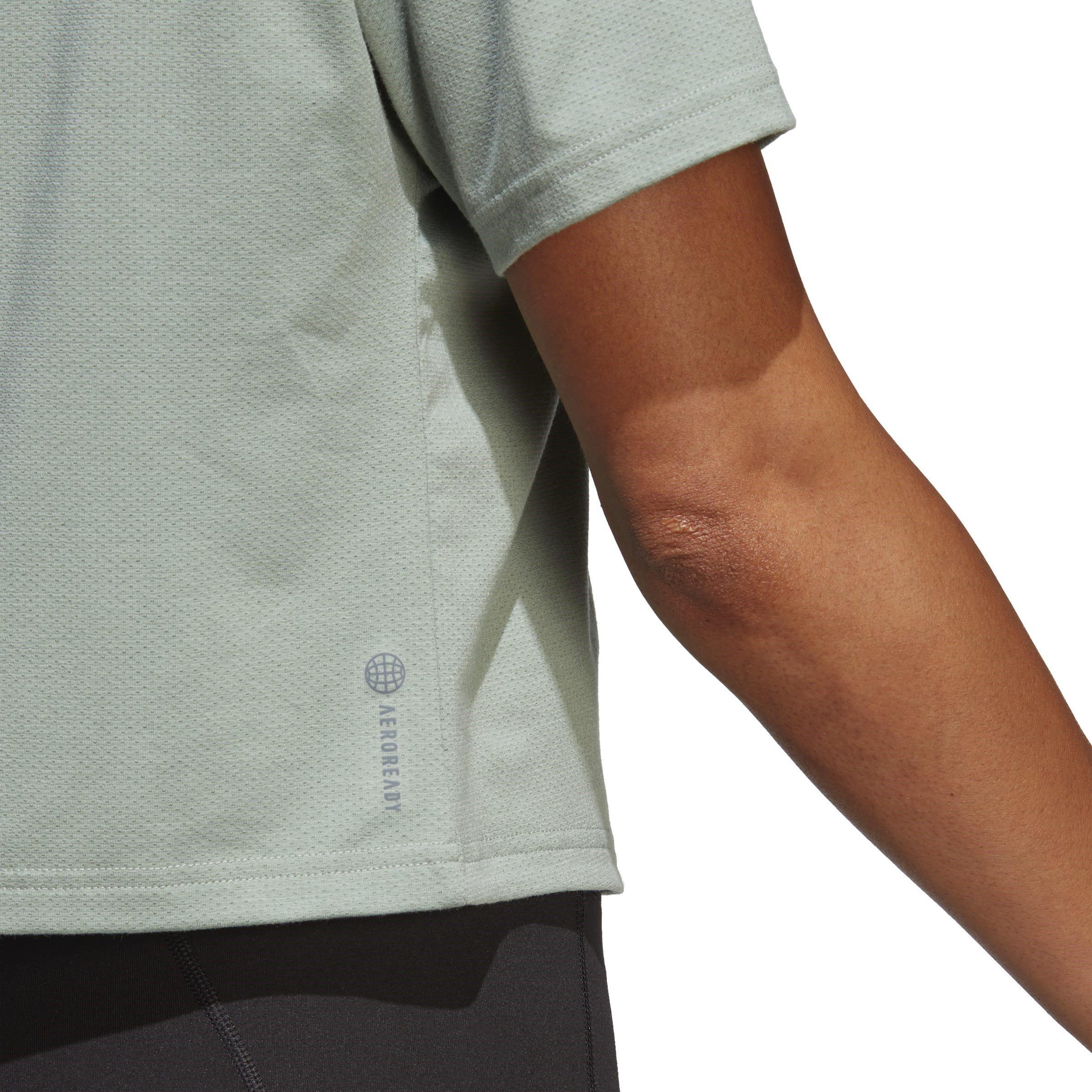 Grün - adidas - Icons Logo Short-Sleeve Performance Gym Top - 5