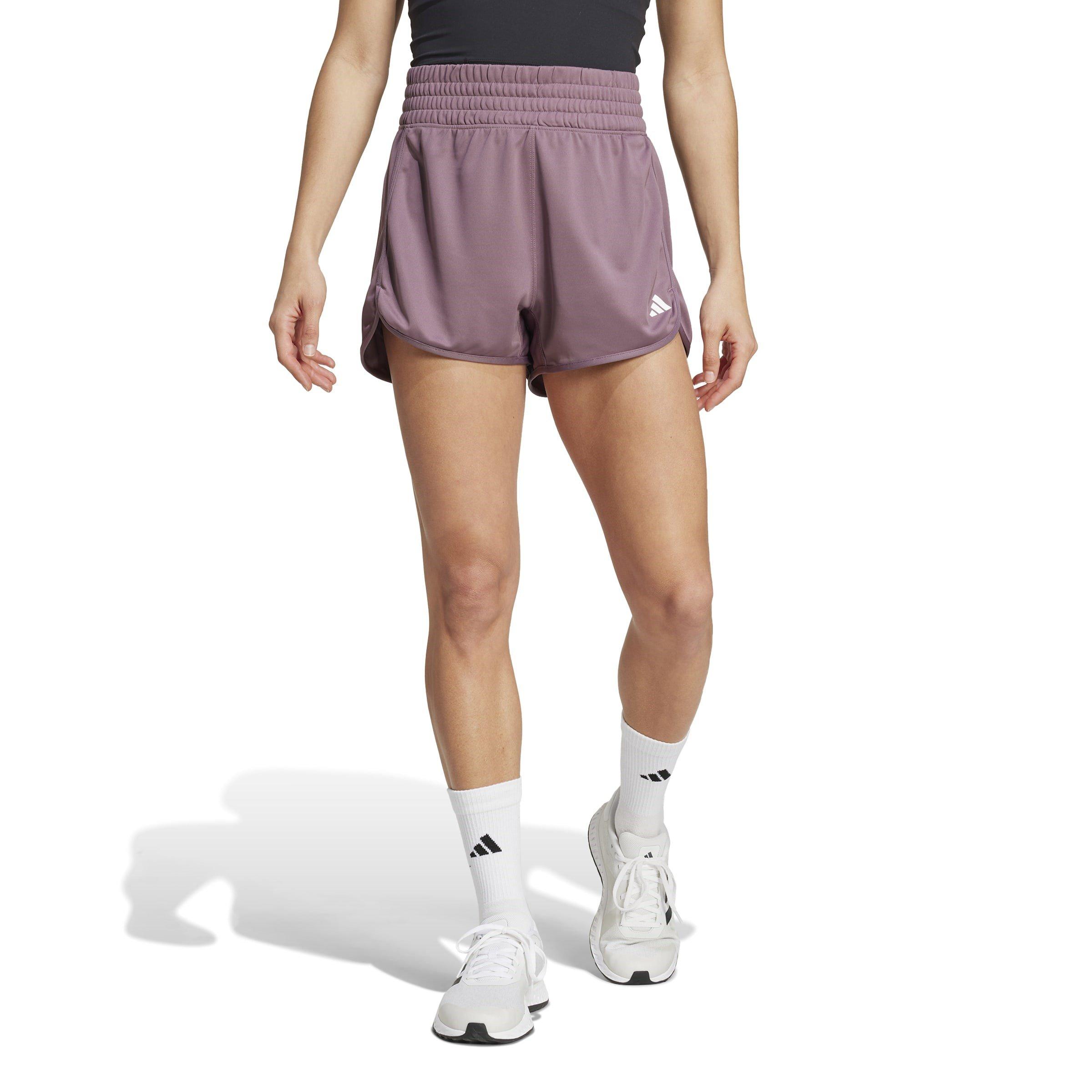 Shadow Fig - adidas - Pacer Knit Womens High Rise Performance Shorts - 2