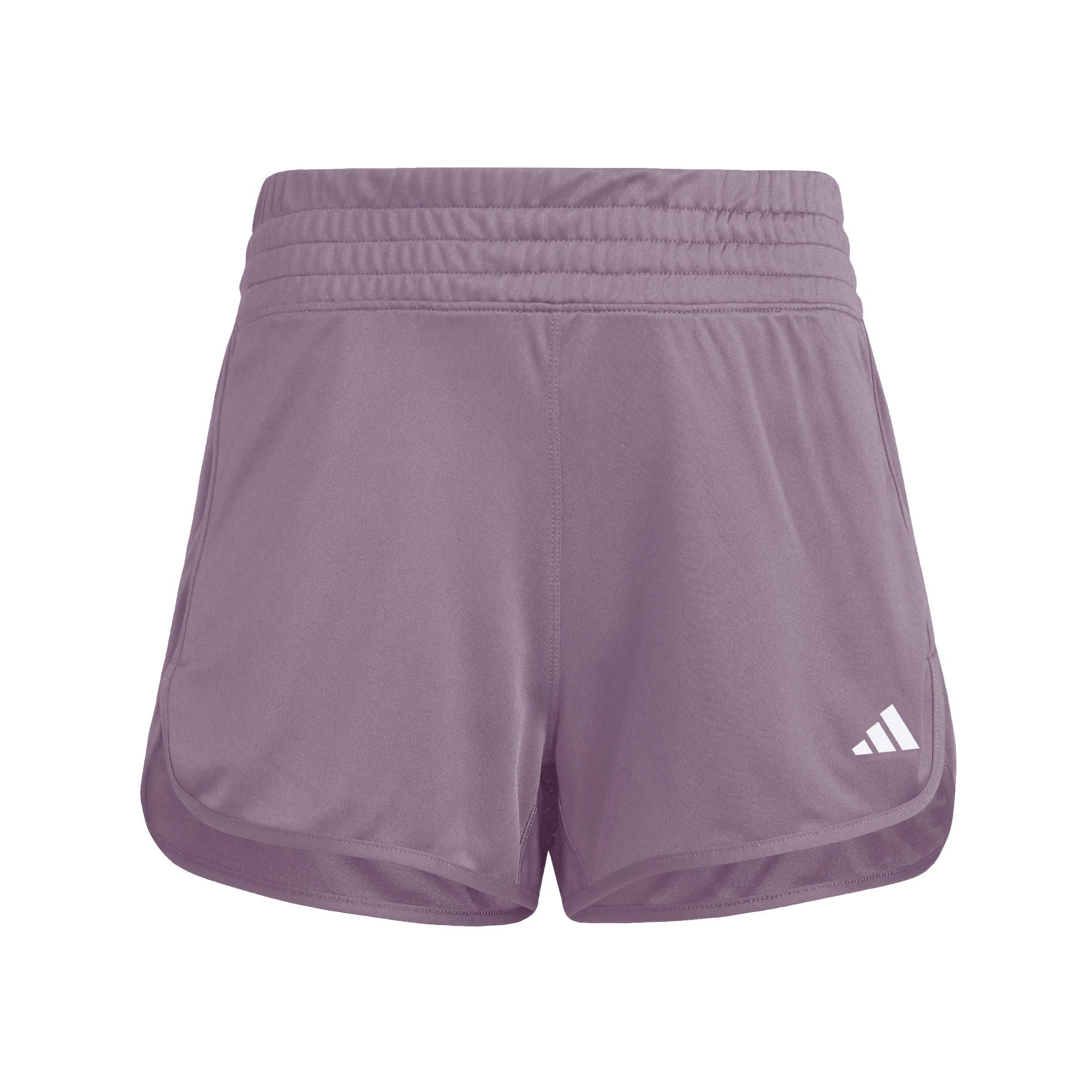 Shadow Fig - adidas - Pacer Knit Womens High Rise Performance Shorts - 8