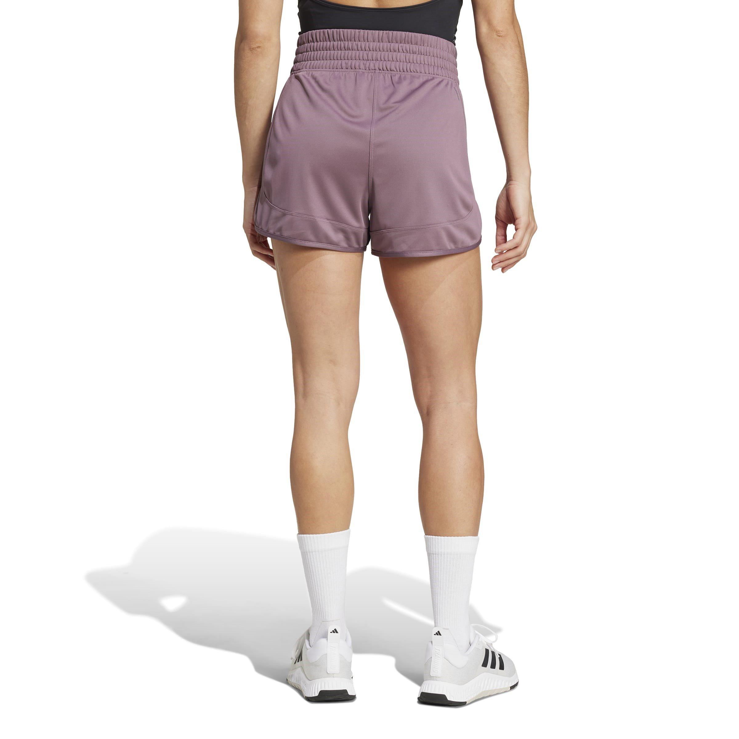 Shadow Fig - adidas - Pacer Knit Womens High Rise Performance Shorts - 3