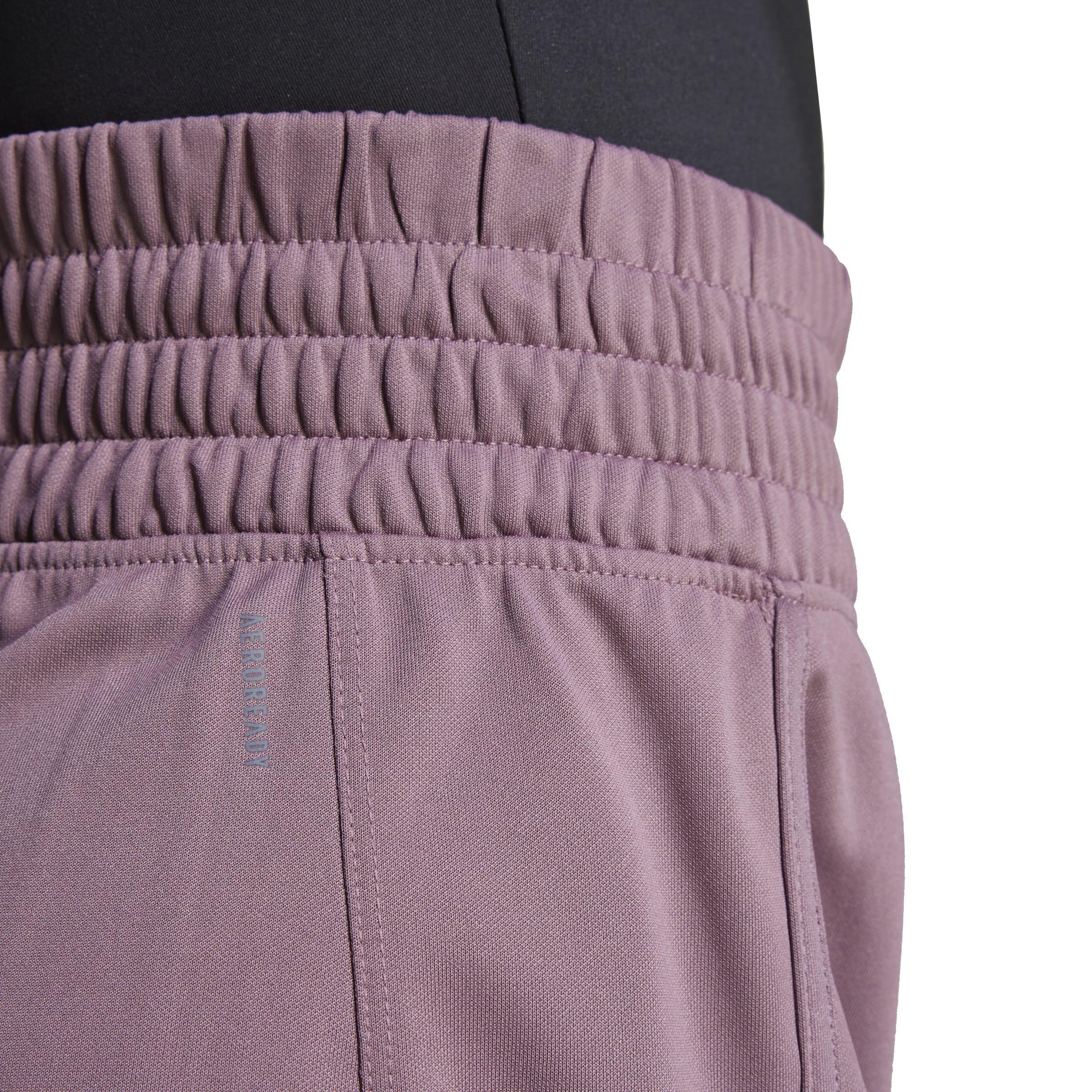 Shadow Fig - adidas - Pacer Knit Womens High Rise Performance Shorts - 6